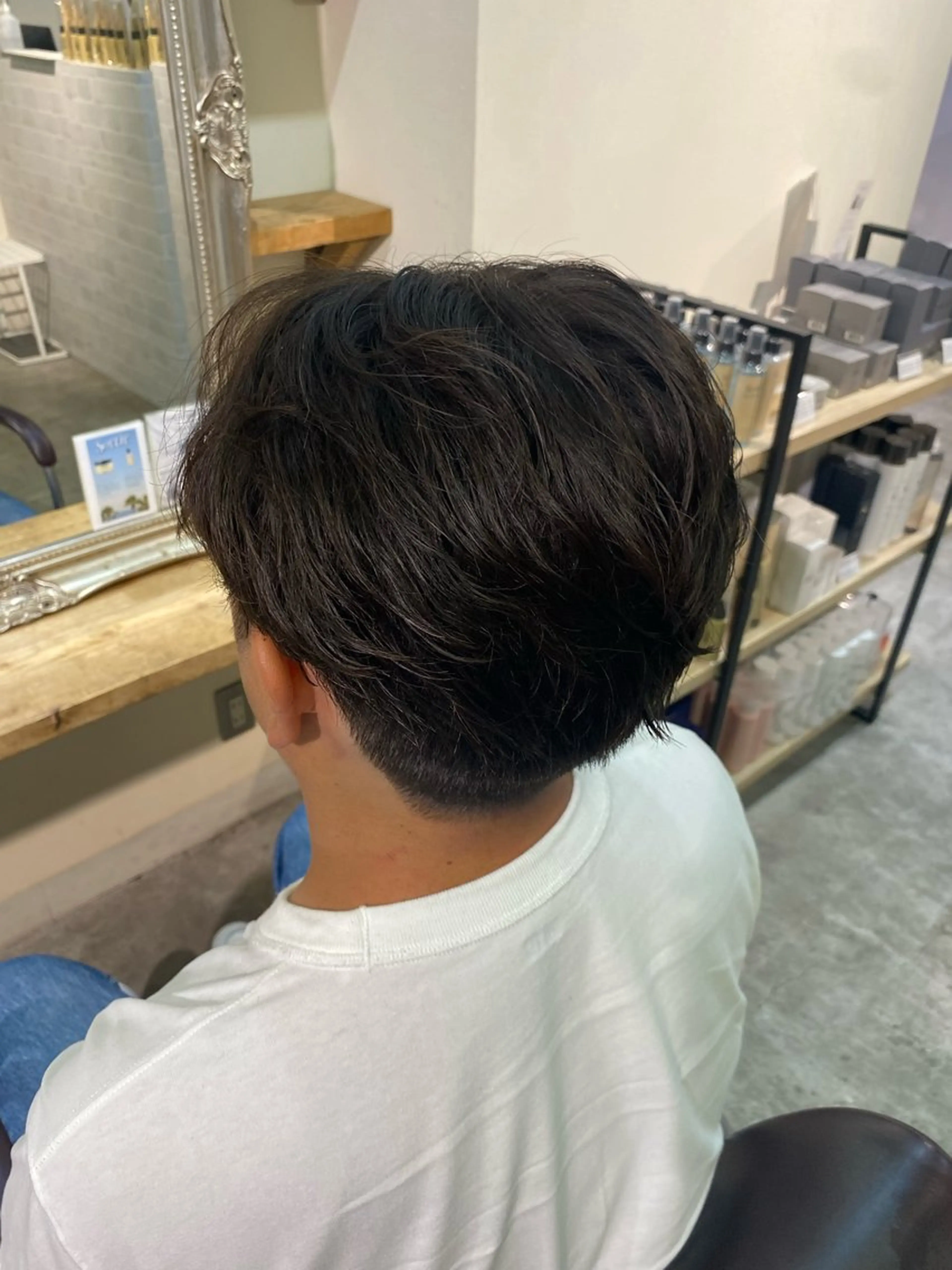 パーマ メンズ カット パーマ パーマ特化/フェザー パーマシャドウ/真生のヘアスタイル