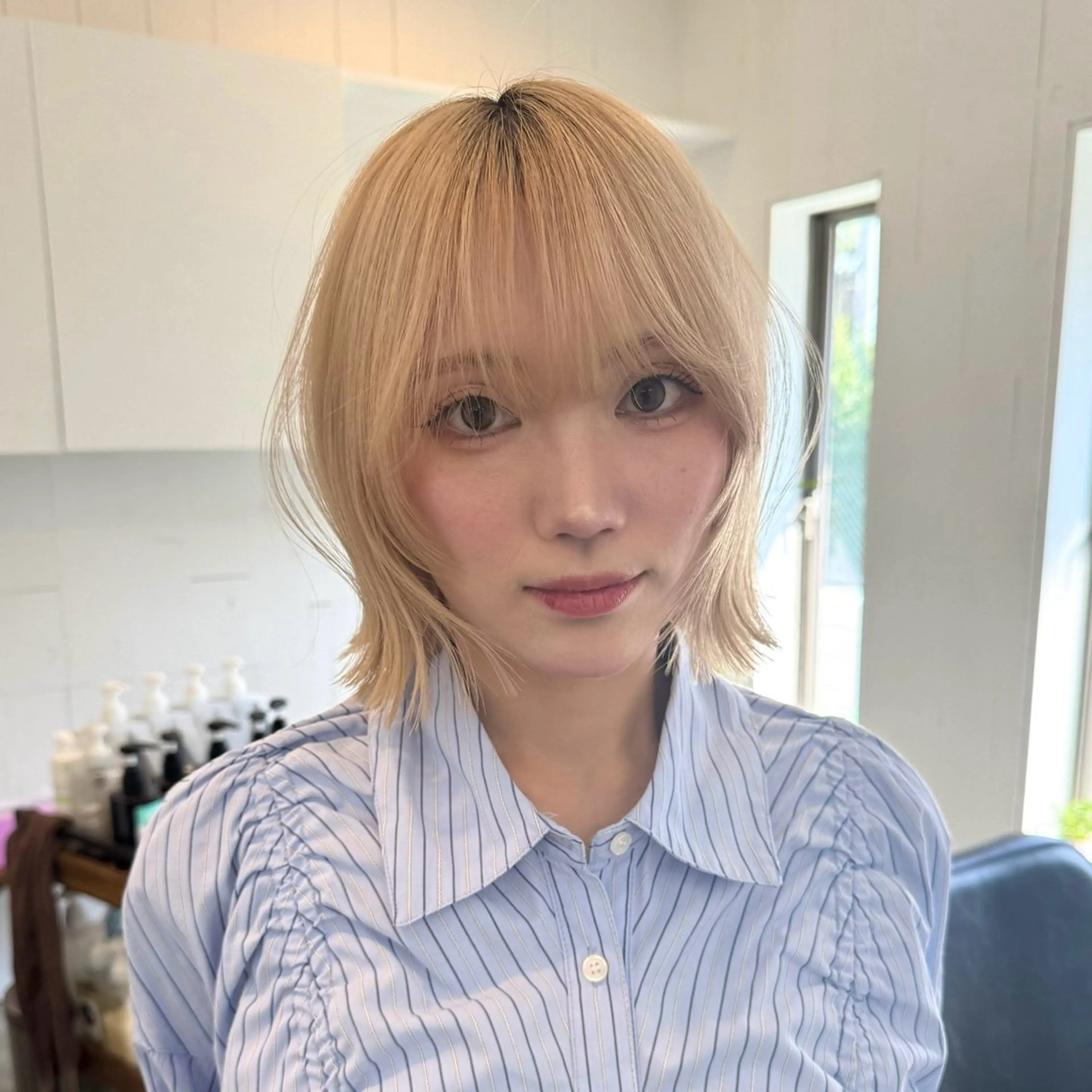 『新潟でボブとハイ トーンなら僕』あいるのヘアスタイル