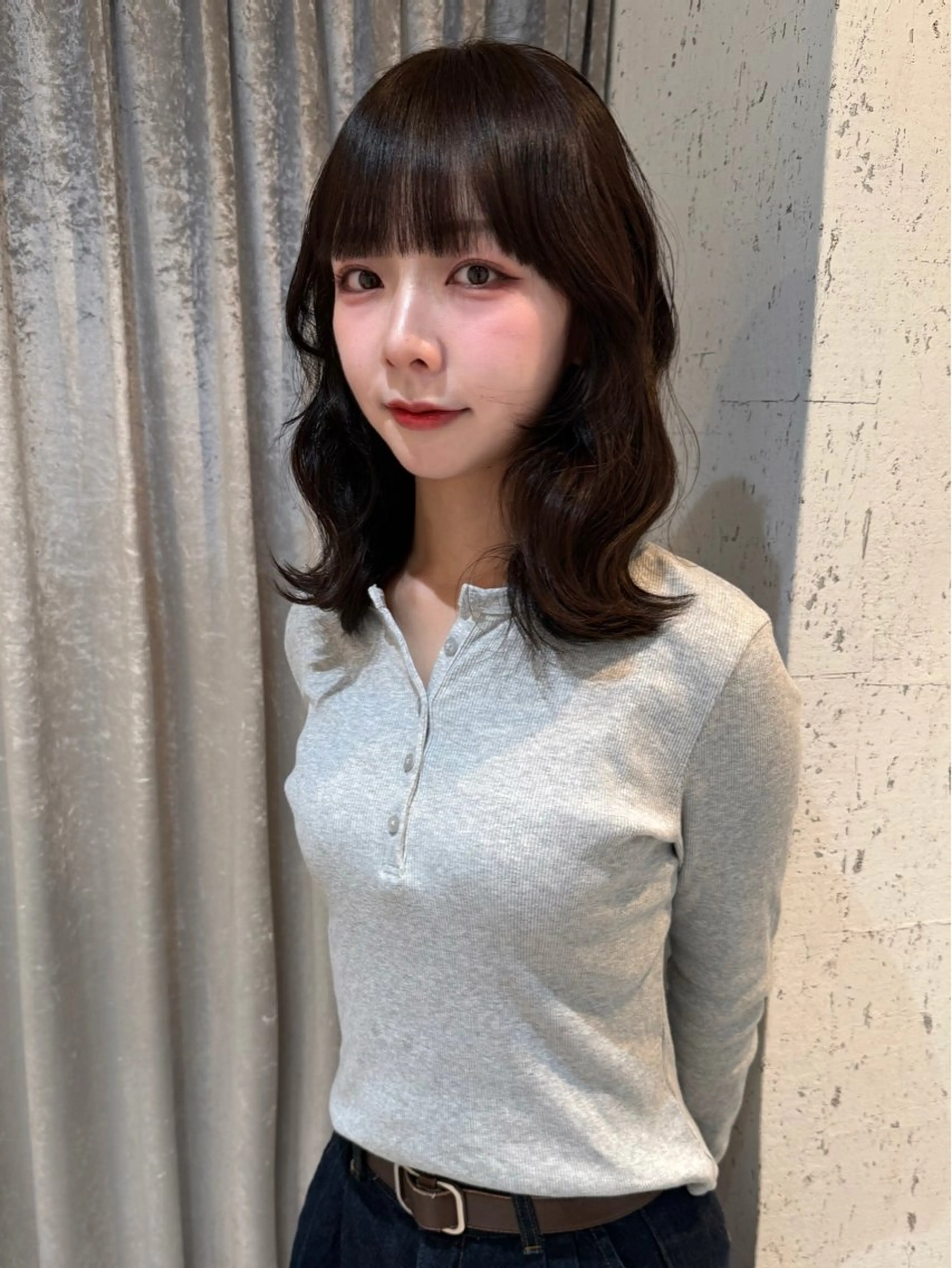 ミディアム カラー 似合わせカット カット ヘアカラー トリートメント mai / linoah˚✧のヘアスタイル