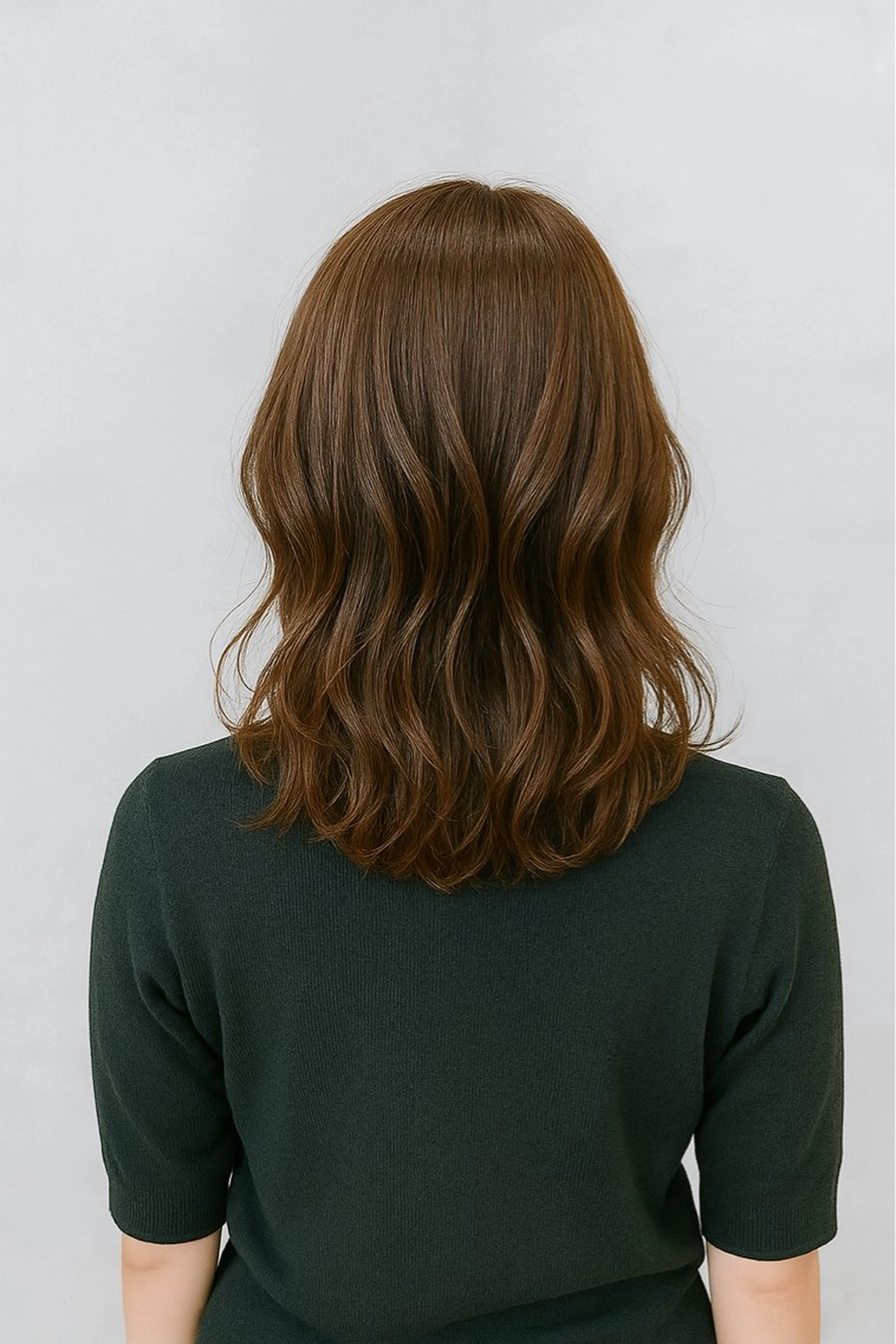 ミディアム ボブレイヤー ミディアムパーマ ミストバング ボブ ハイライト カット ヘアカラー トリートメント The Apartment of Solon Citta 船橋609所属・髪質改善/縮毛矯正/ 美髪/個室/ハラのヘアスタイル