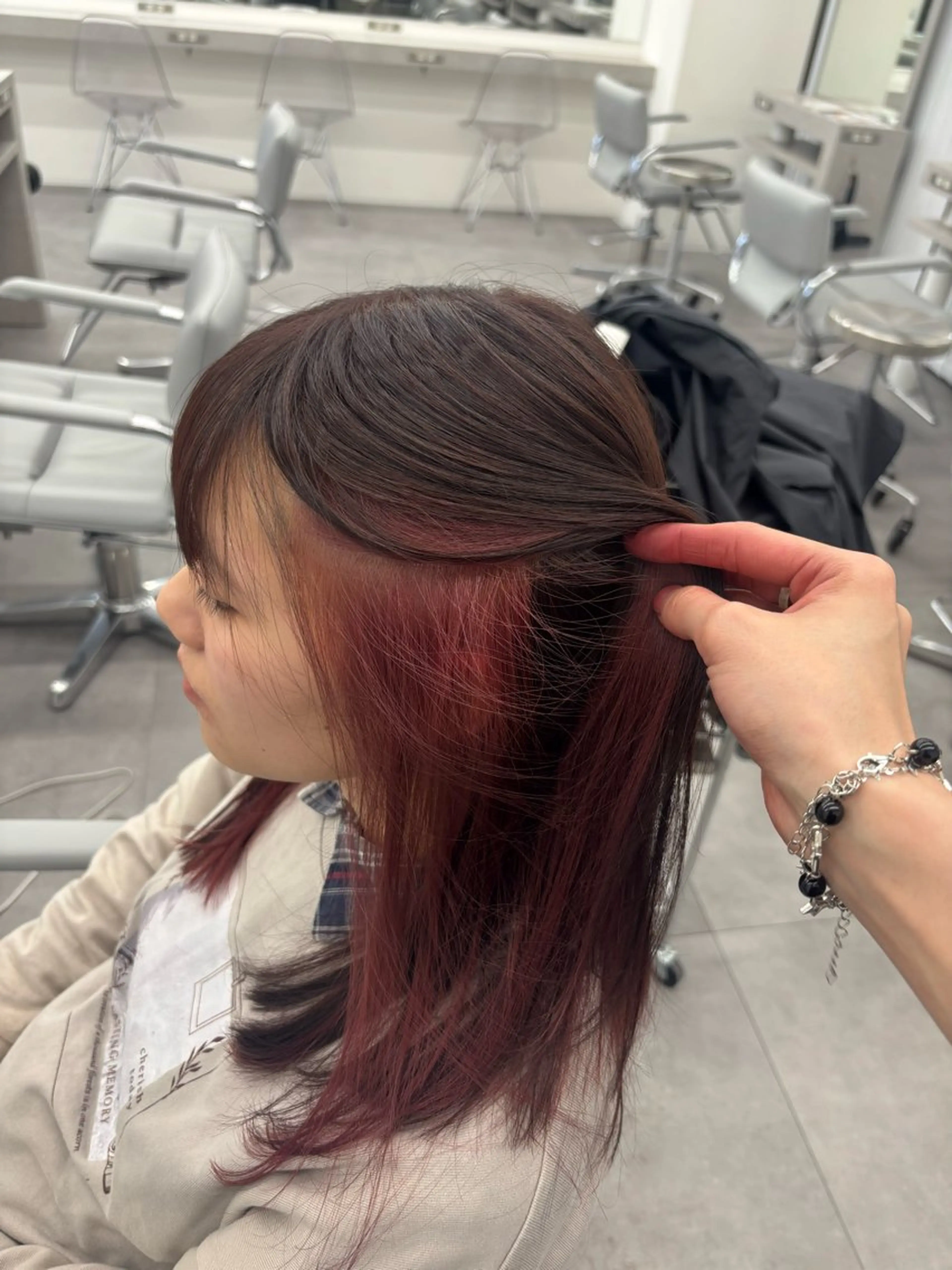 セミロング カラー ヘアカラー 【GAME栄】 そなのヘアスタイル