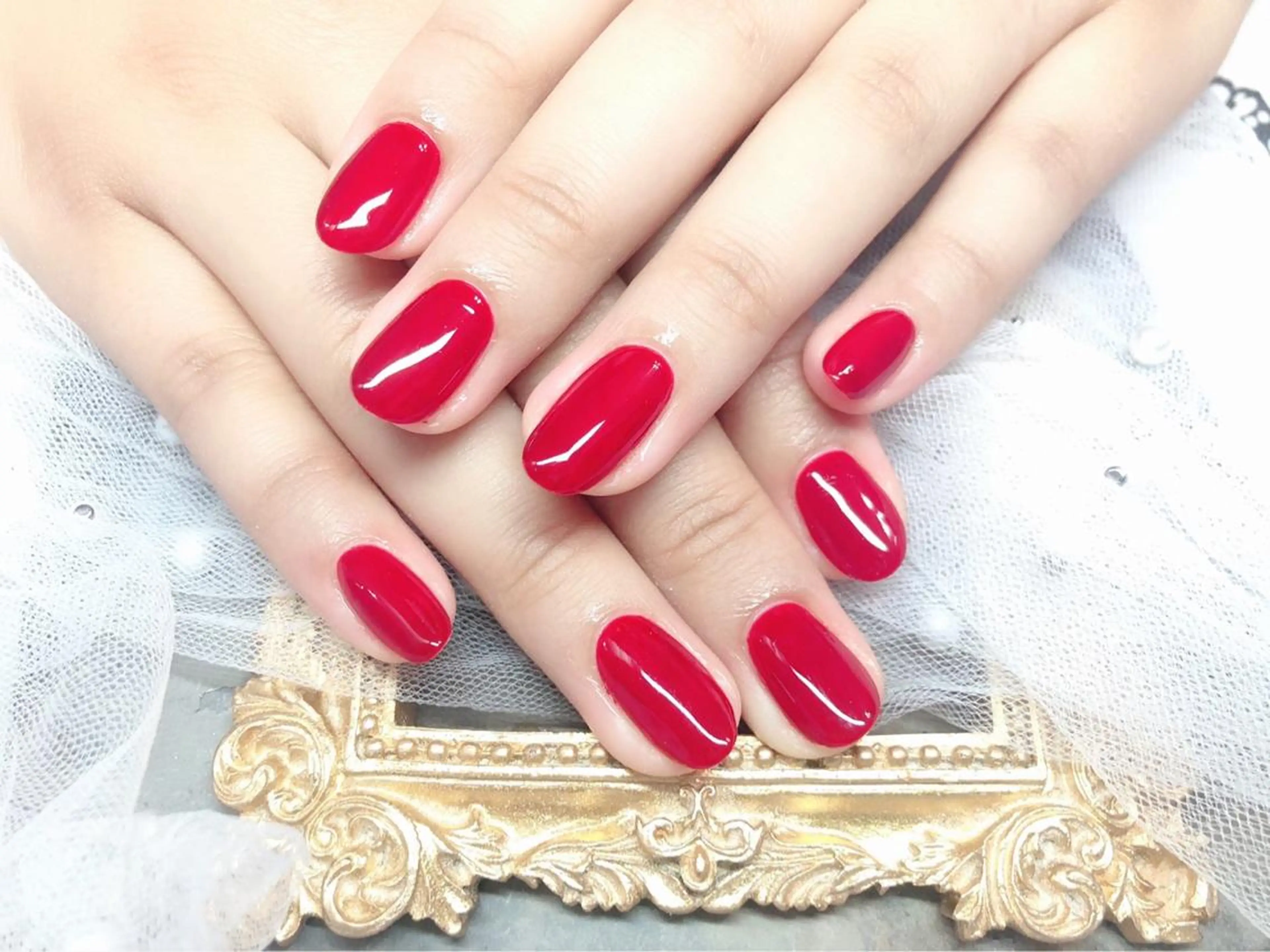 ネイル ハンドネイル マジック ミラーのネイルデザイン