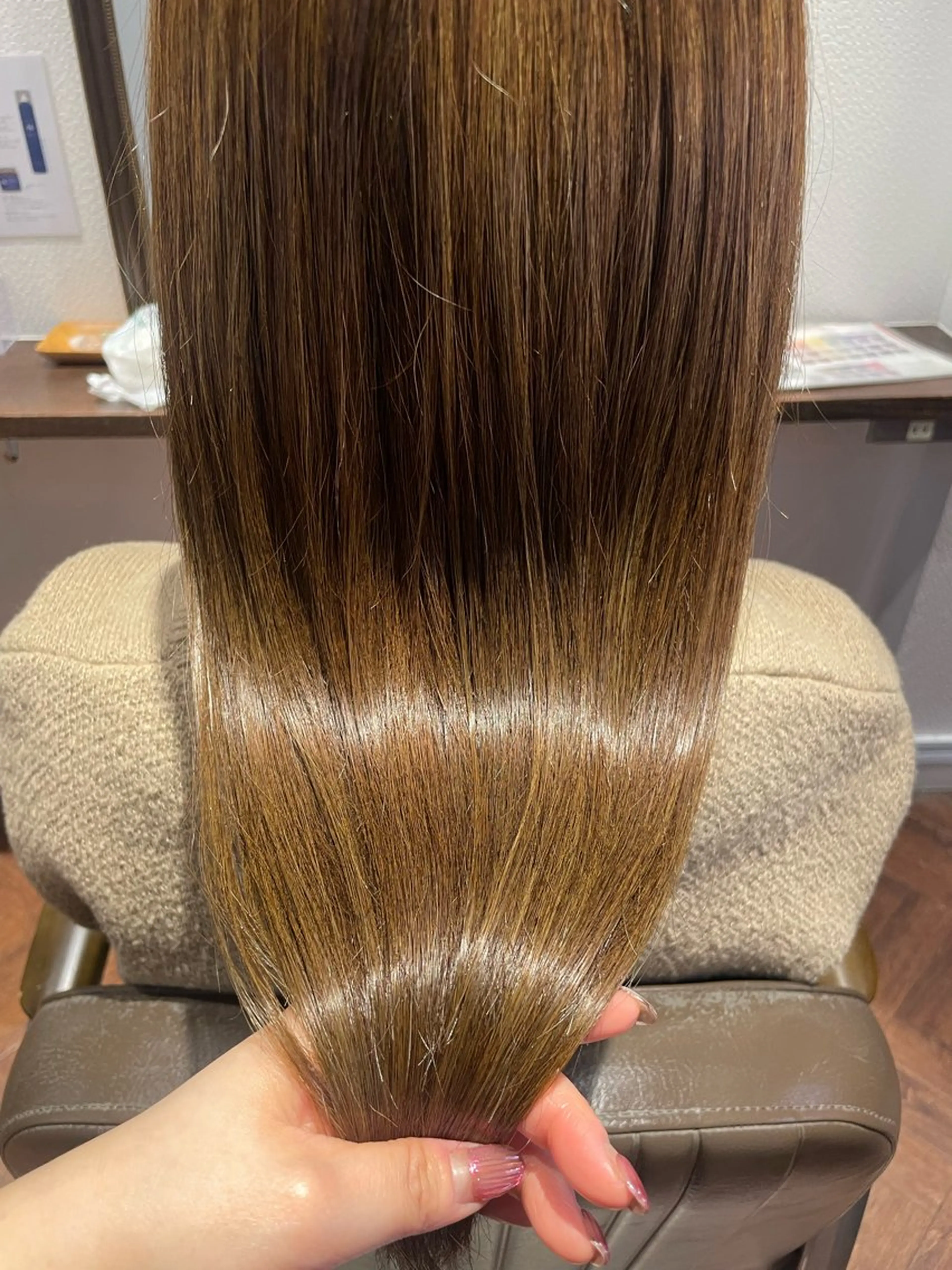 ロング ボブ くびれヘア 髪質改善 縮毛矯正 トリートメント ◇おの あすか◇のヘアスタイル