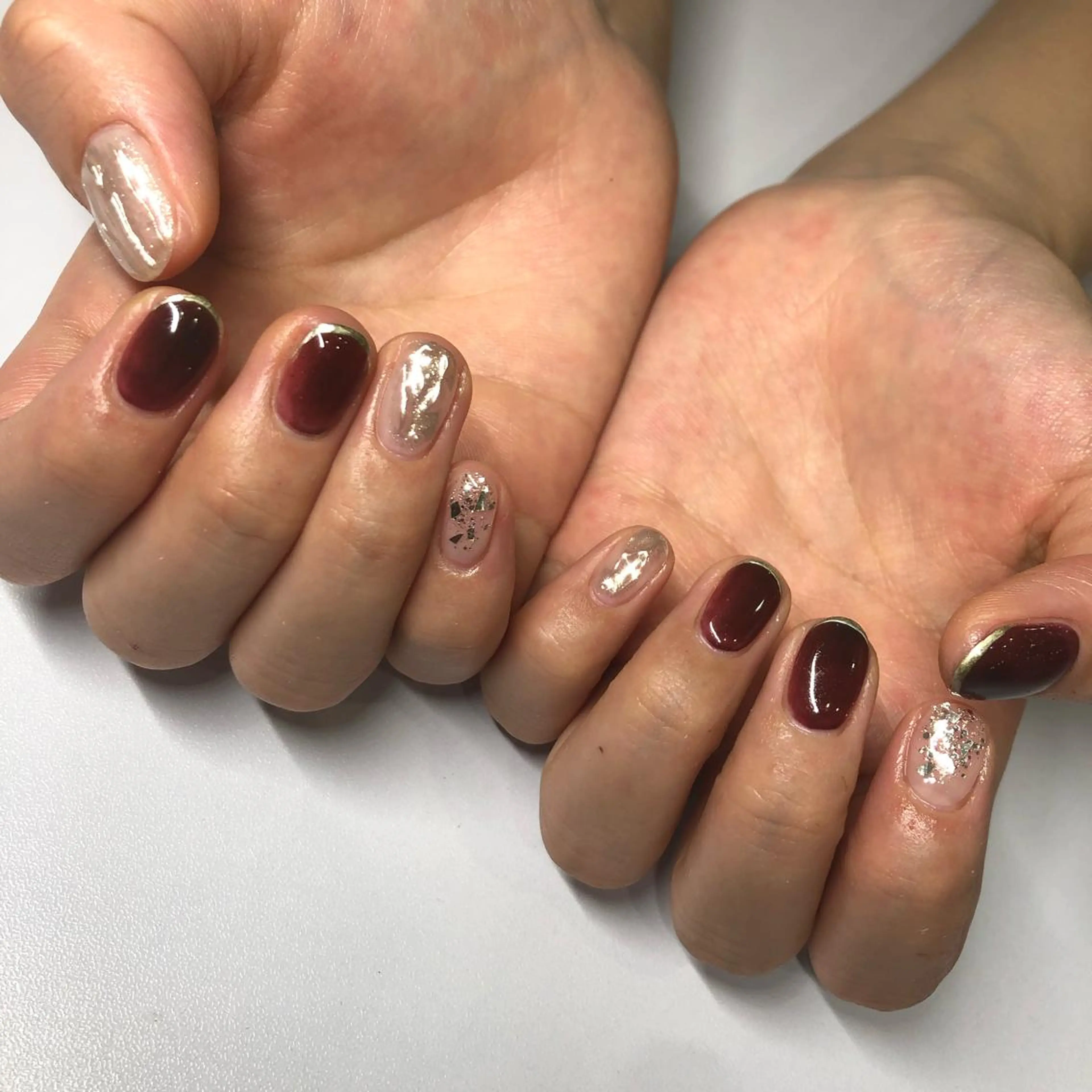 カラー メンズ ネイル マツエク・マツパ 福田 加奈のネイルデザイン