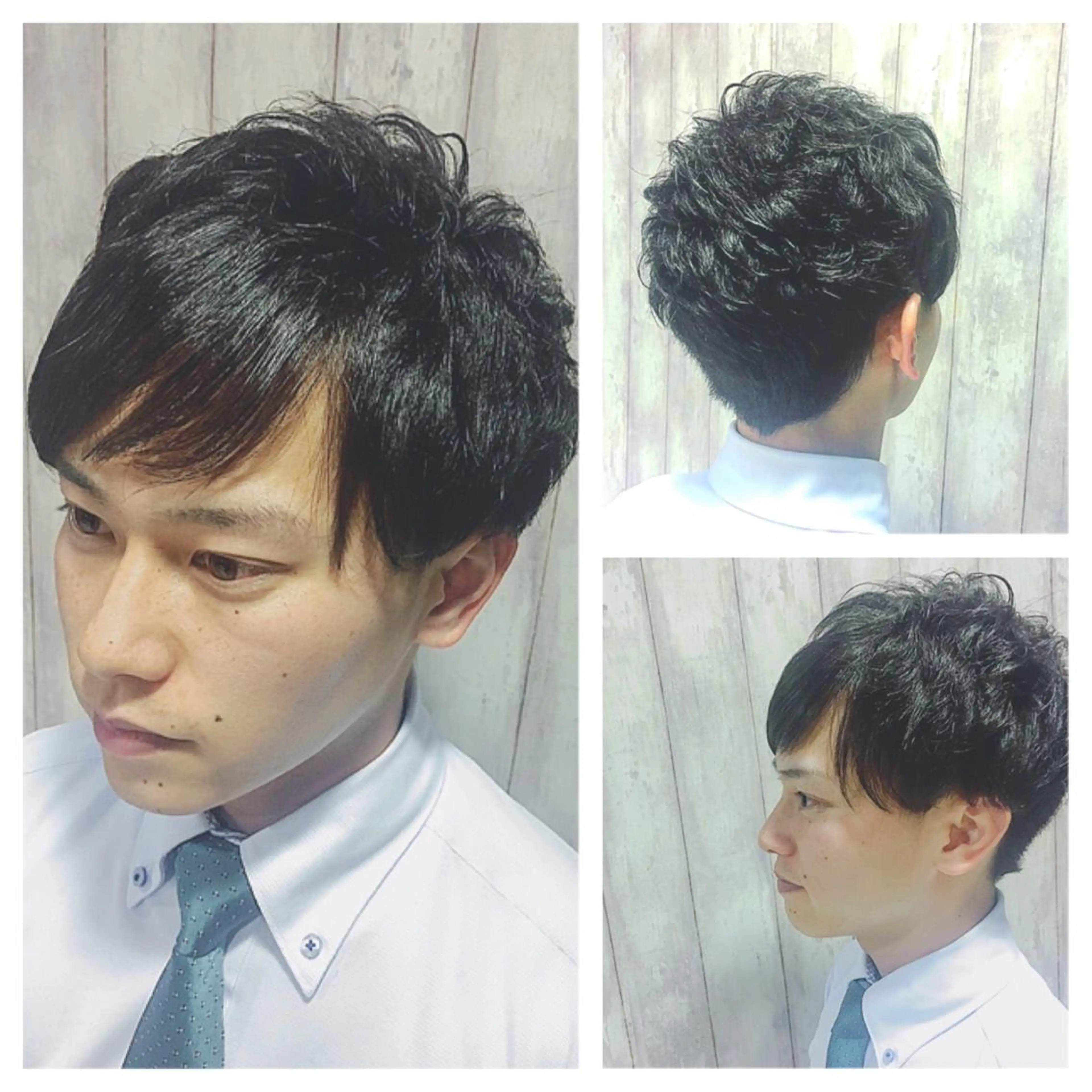 ショート パーマ メンズ boutique misakiのヘアスタイル