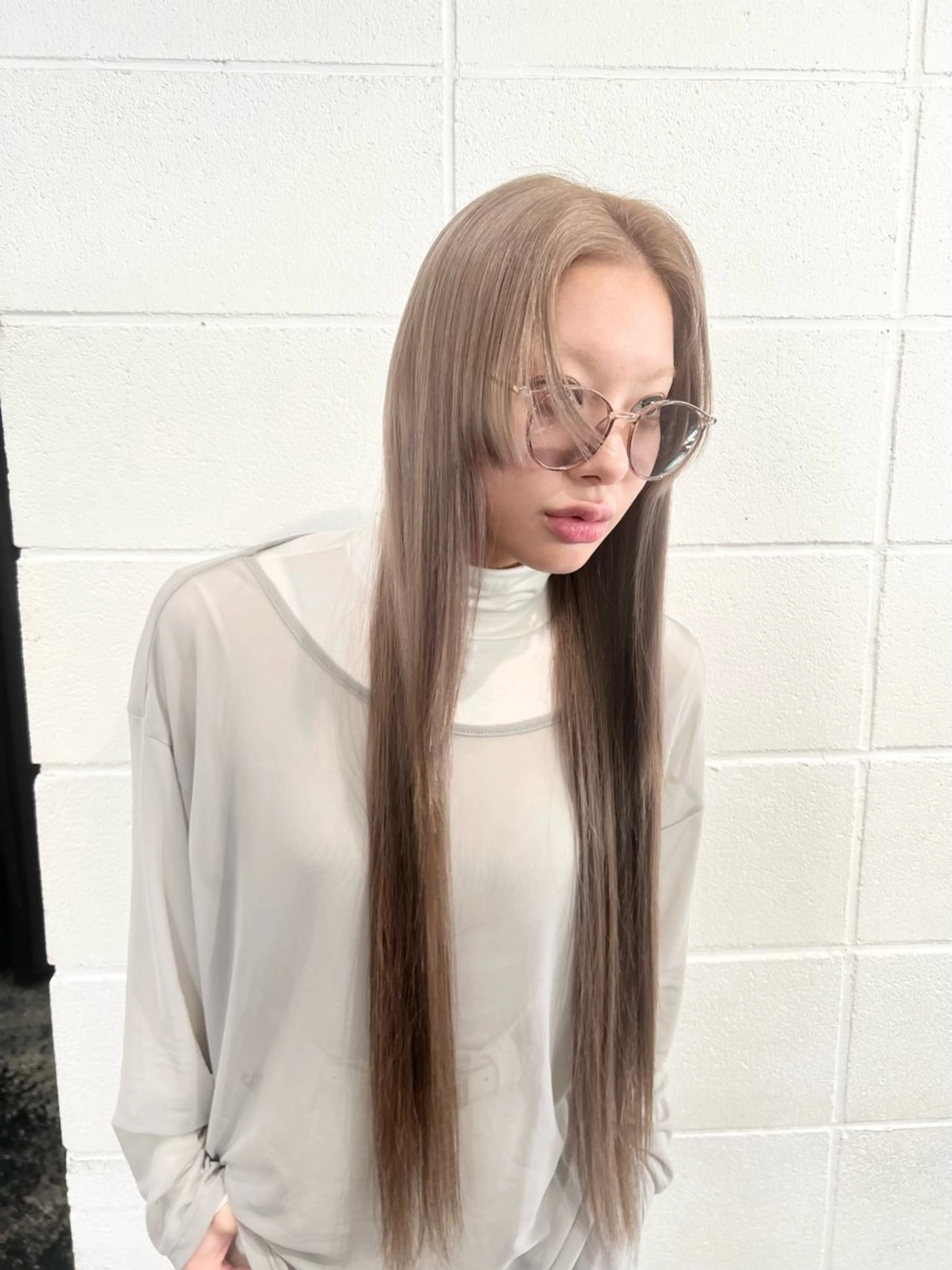 ロング カラー カット ヘアカラー トリートメント HARU//原宿🤍 リピート率NO.1のヘアスタイル