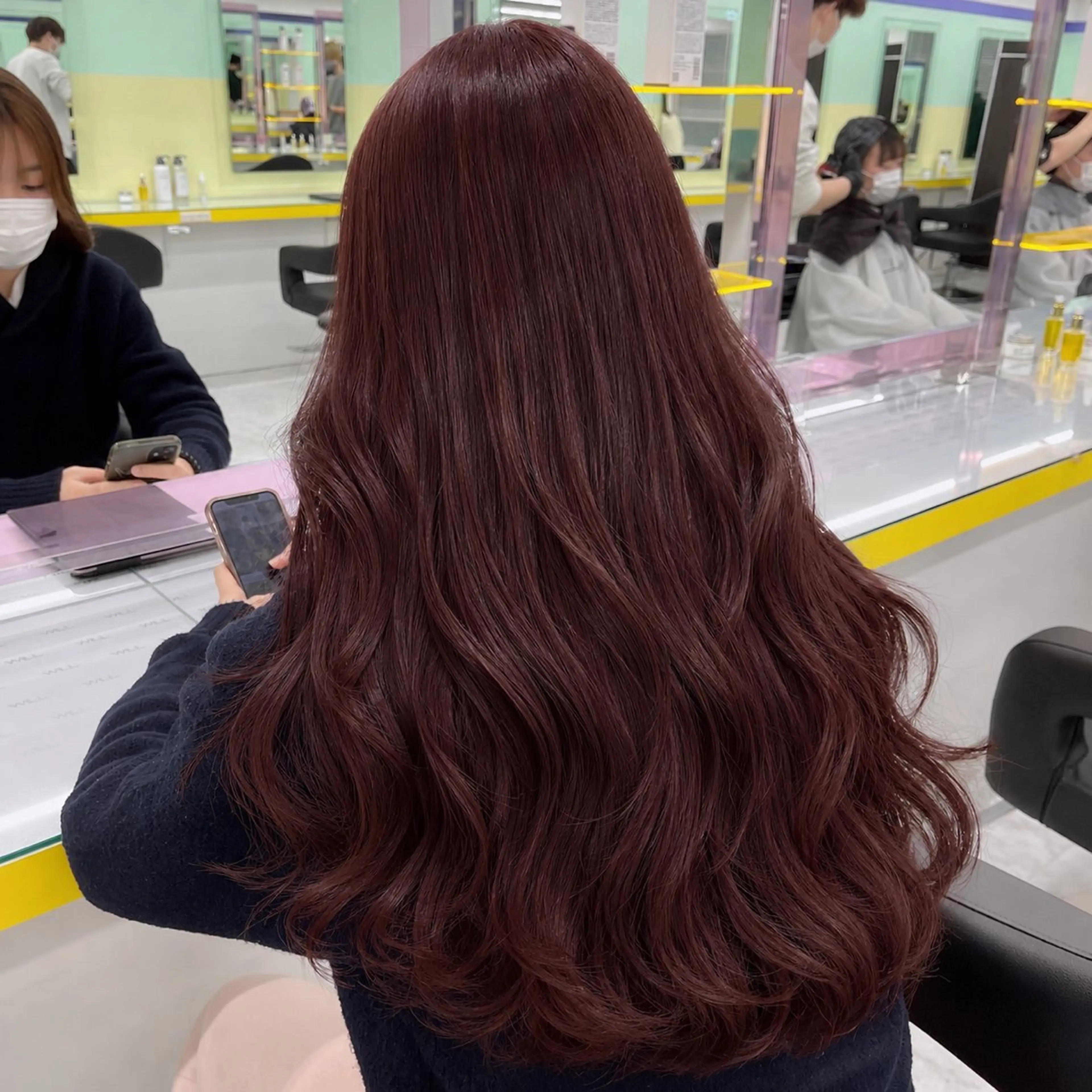 ロング ヘアカラー naami🖤透明感 ×ちゅるん艶髪🎀のヘアスタイル