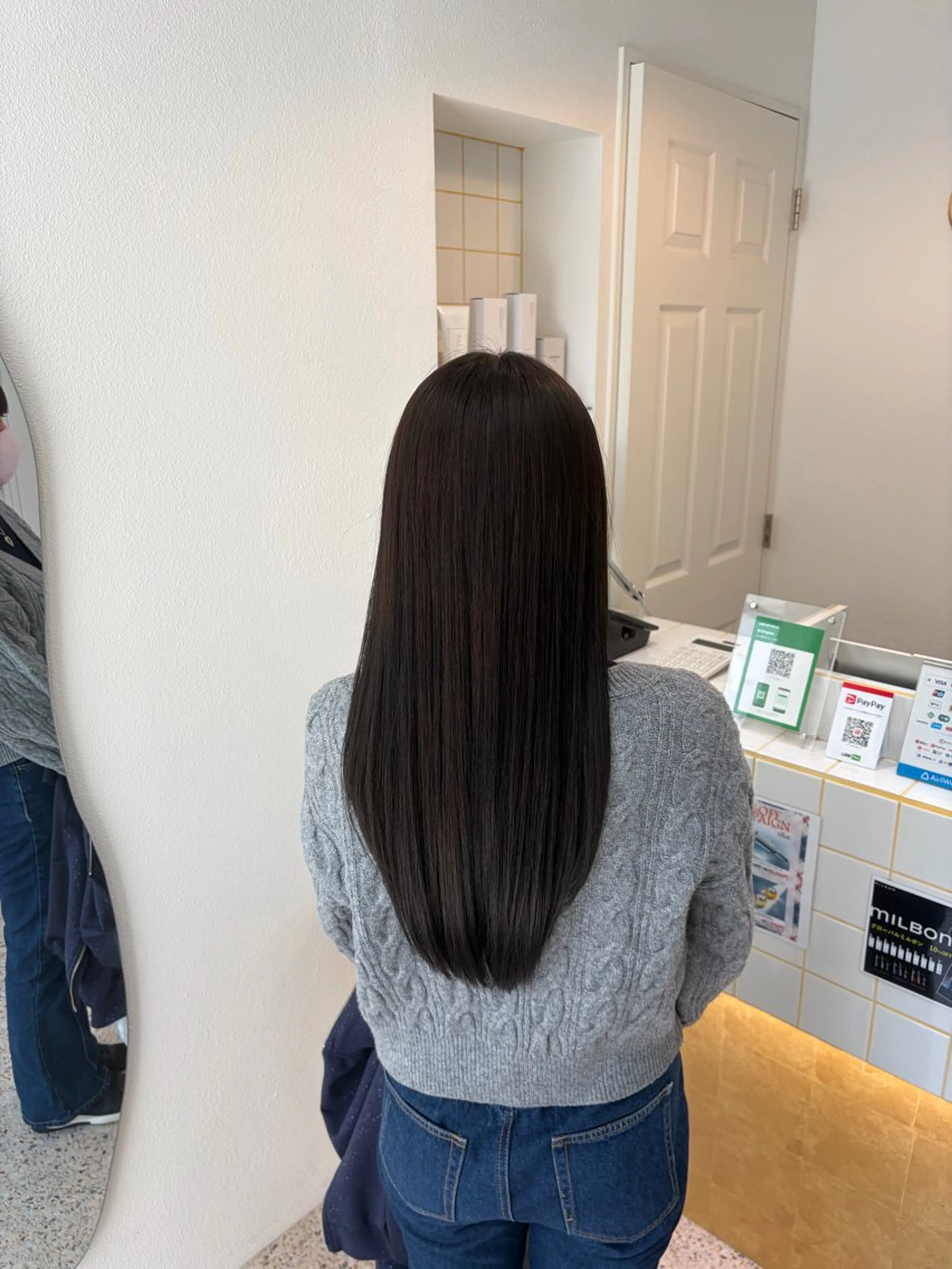 ロング パーマ 縮毛矯正 Zina北千住／ はるか🍄のヘアスタイル