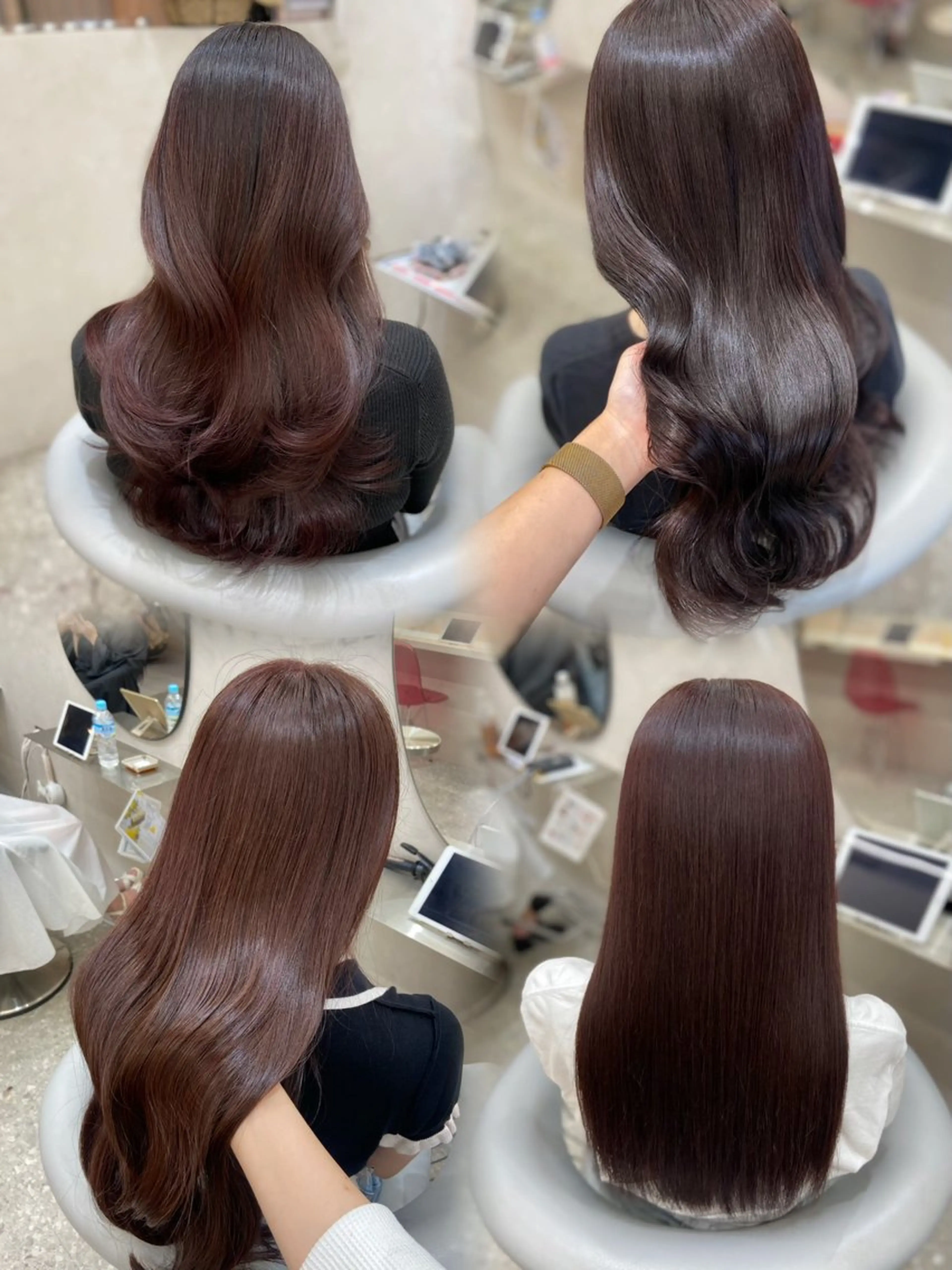 ロング カラー 新宿/韓国ヘア 中明度カラー/かやのヘアスタイル