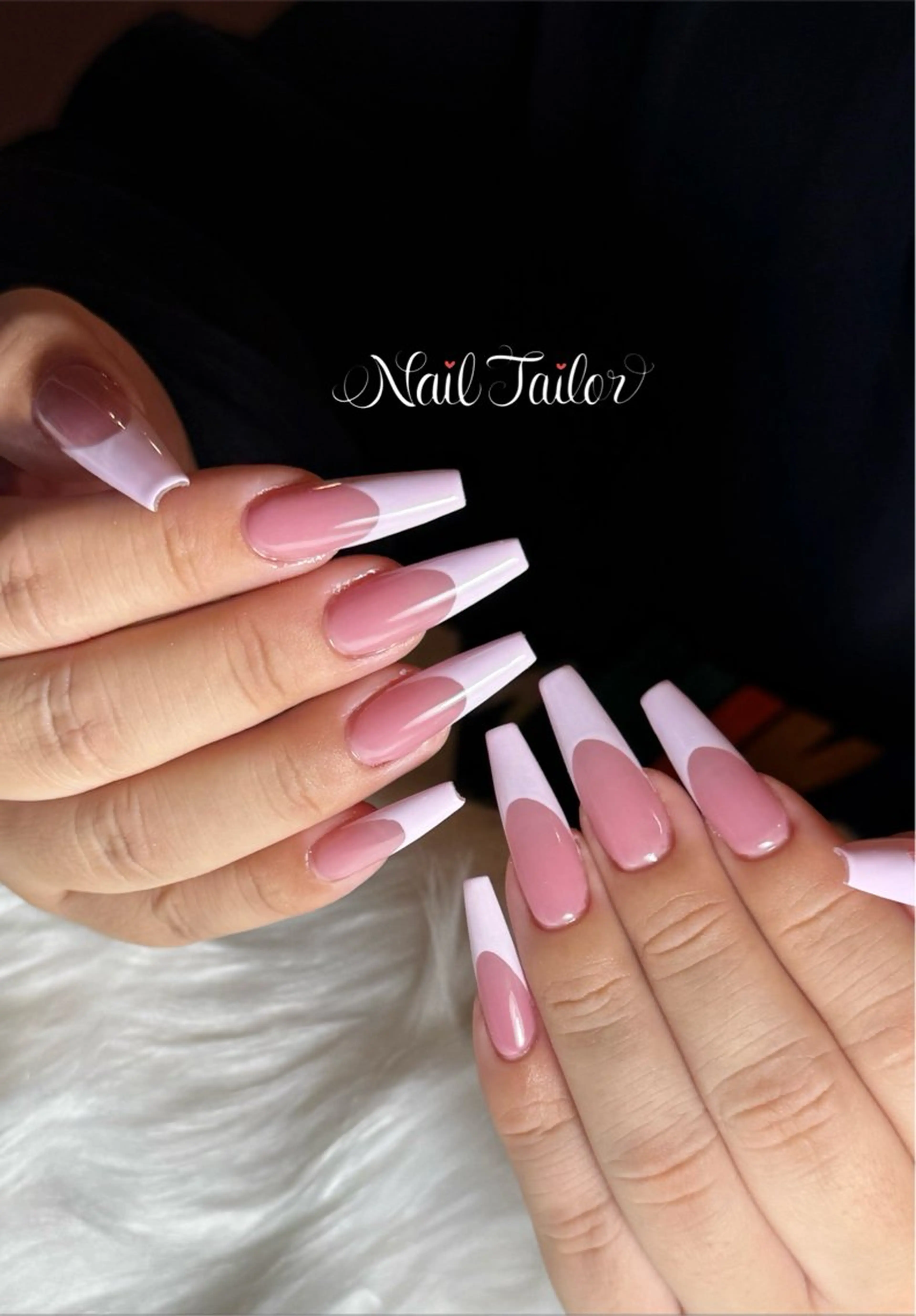 ネイル 長さ出し フレンチネイル ロングネイル スカルプネイル ブライダルネイル ハンドネイル NailTailor ネイルテイラーのネイルデザイン