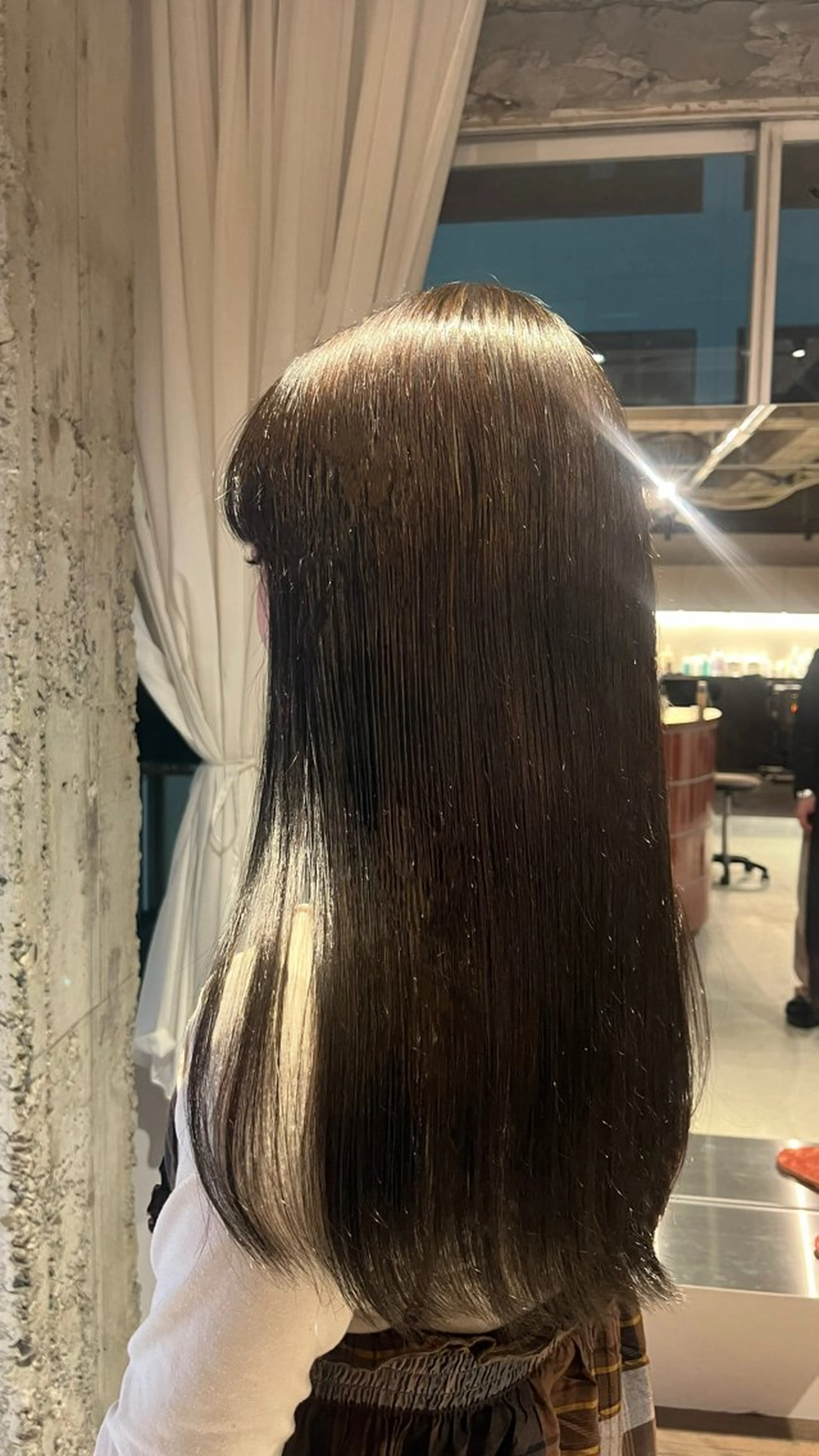ロング カラー カット ヘアカラー トリートメント 久保田 群青のヘアスタイル