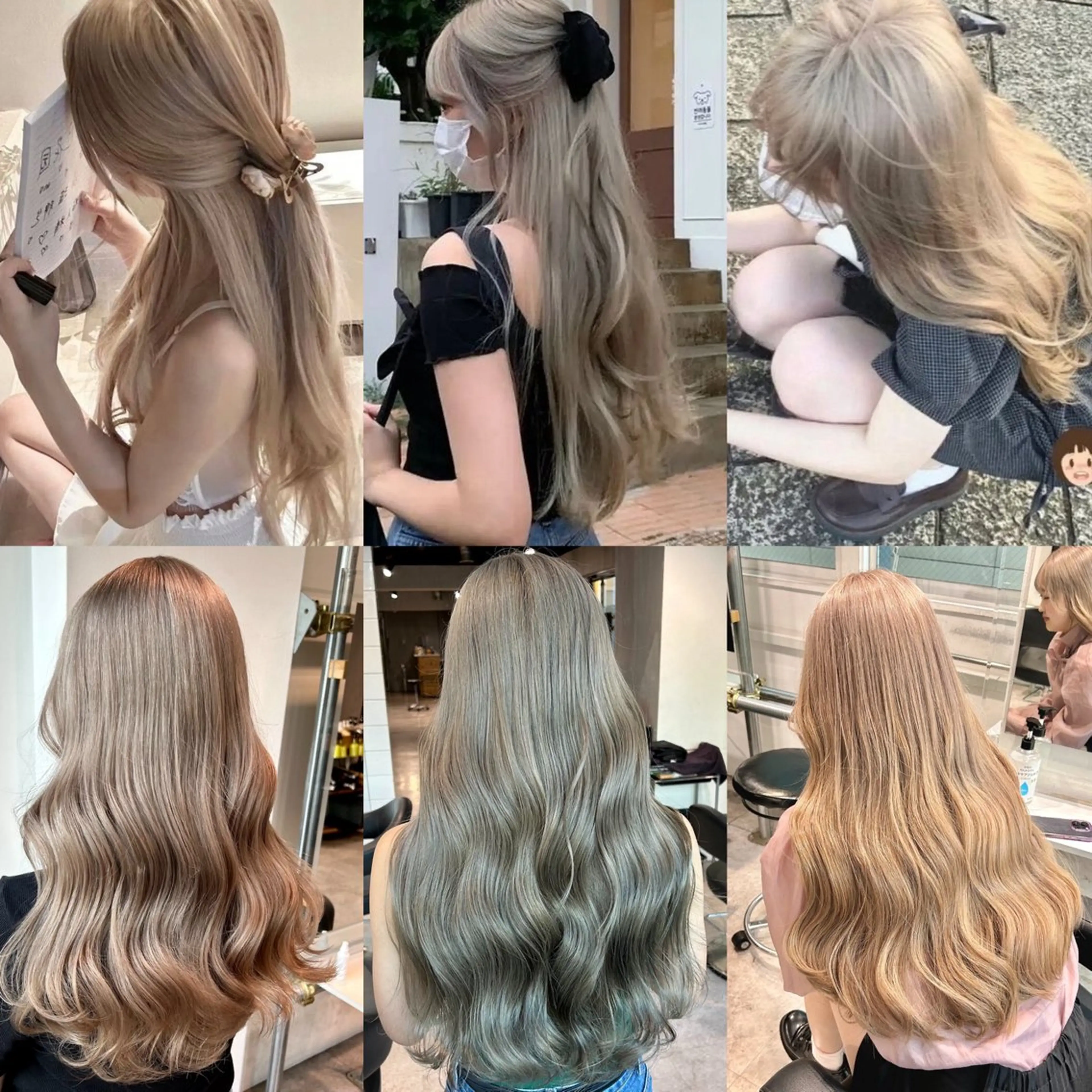 ロング カラー ヘアアレンジ トレンドモテカラー 🩷色落ちまで可愛くのヘアスタイル