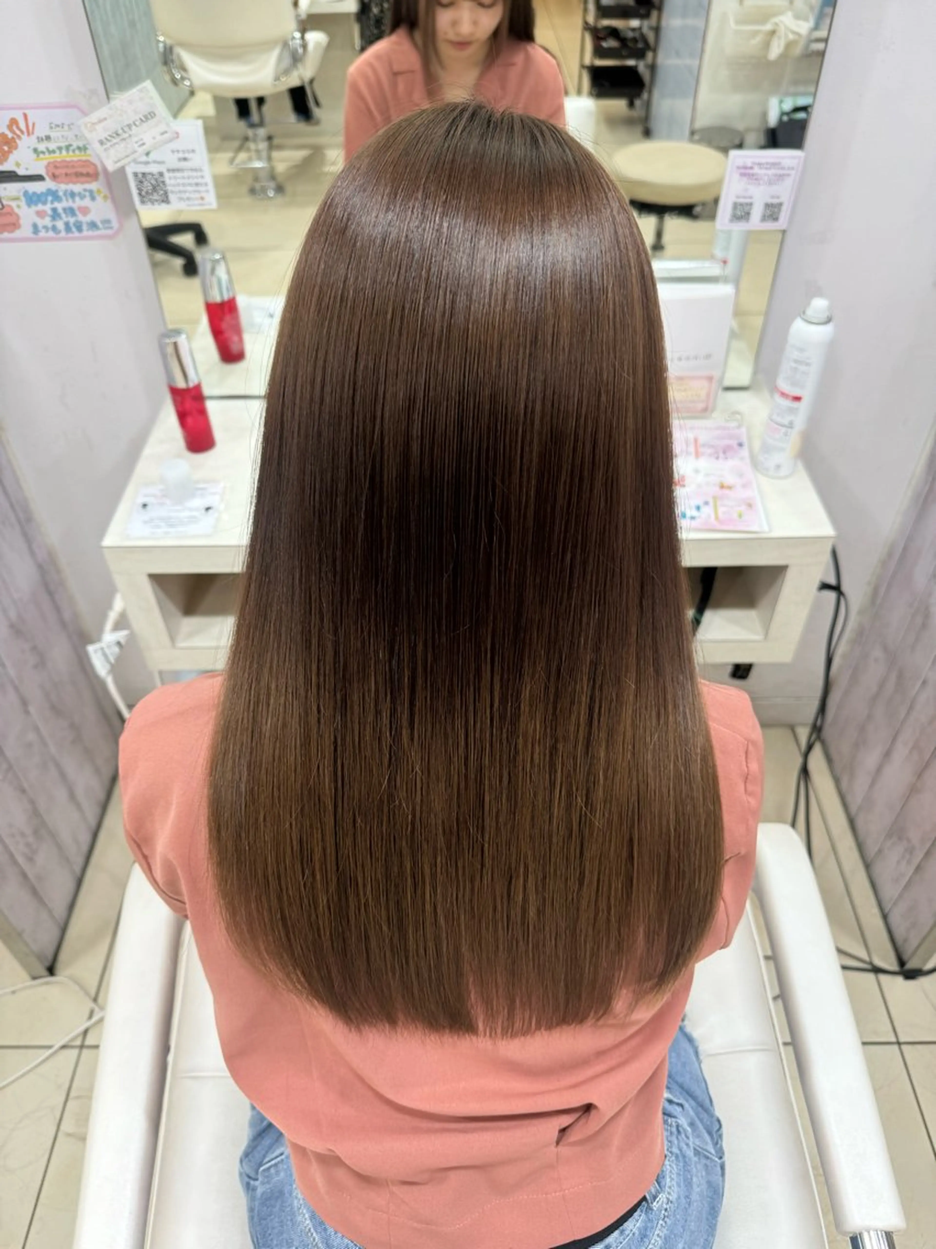 ミディアム カット ヘアカラー トリートメント 【髪質改善カラー】 あむ·. ⟡ 🖤のヘアスタイル