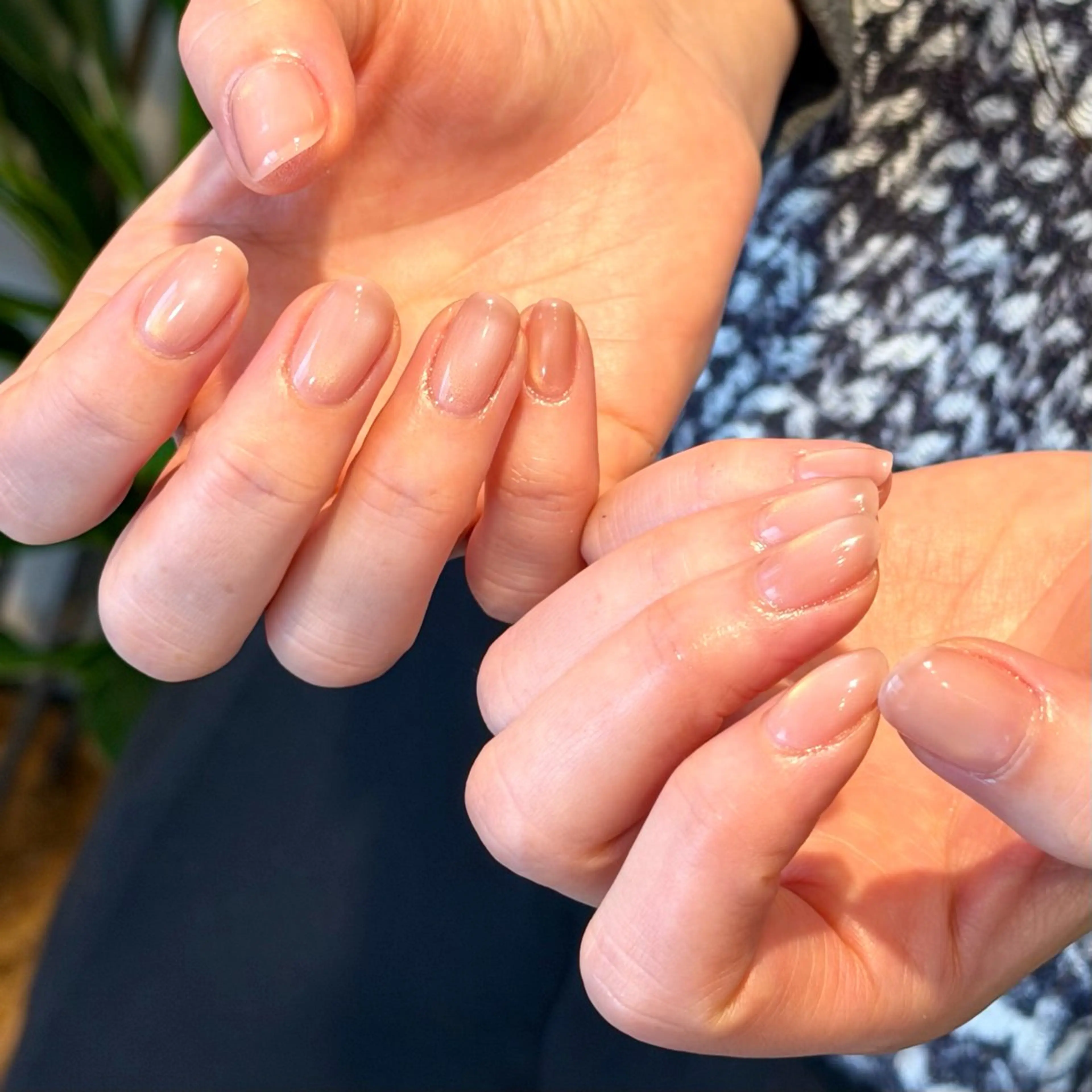 ネイル クリアネイル フラッシュネイル フラッシュマグ フレンチネイル マグネットネイル ハンドネイル Luana nailのネイルデザイン