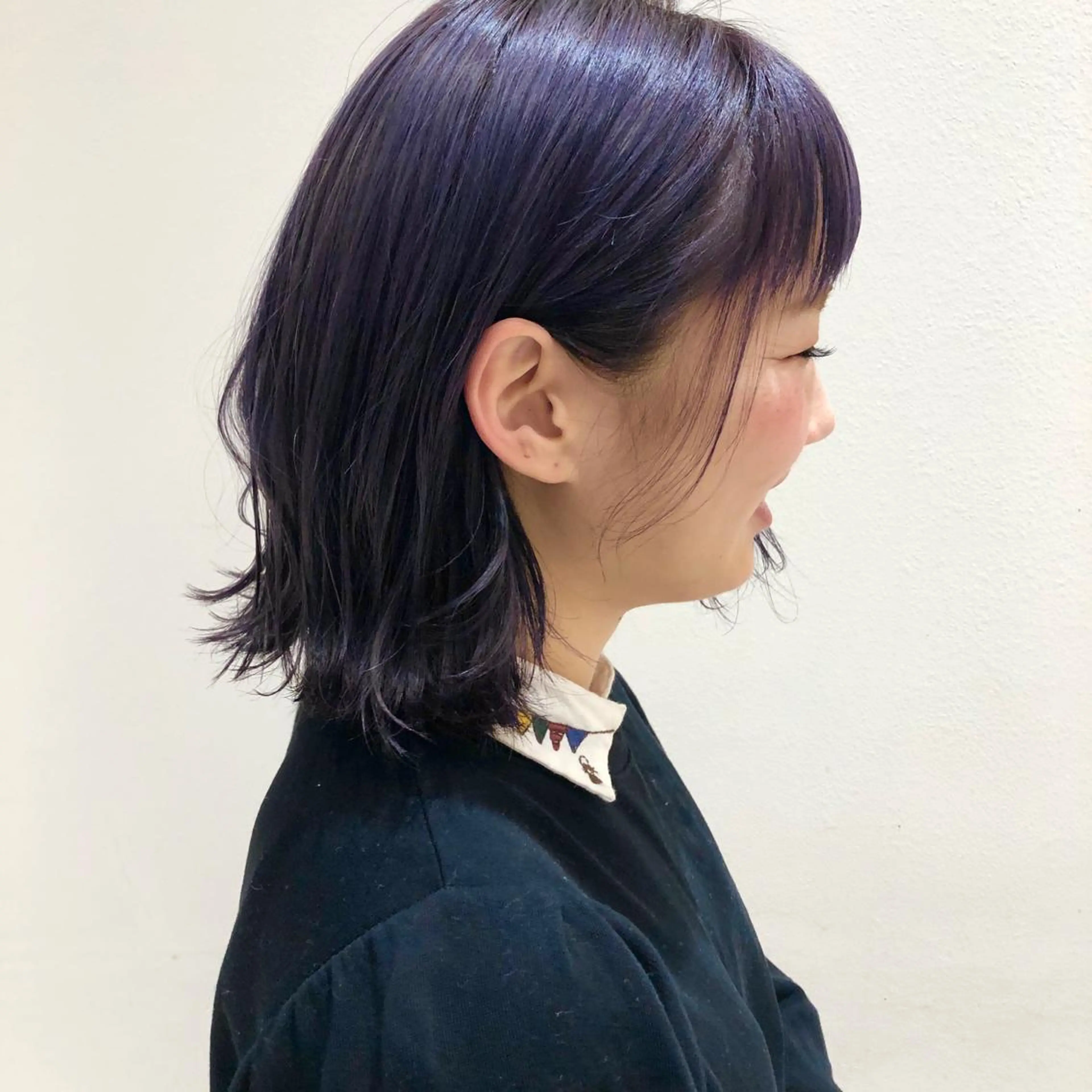 カラー バイオレットカラー k-twoたき✨艶感 カラー／美髪矯正のヘアスタイル