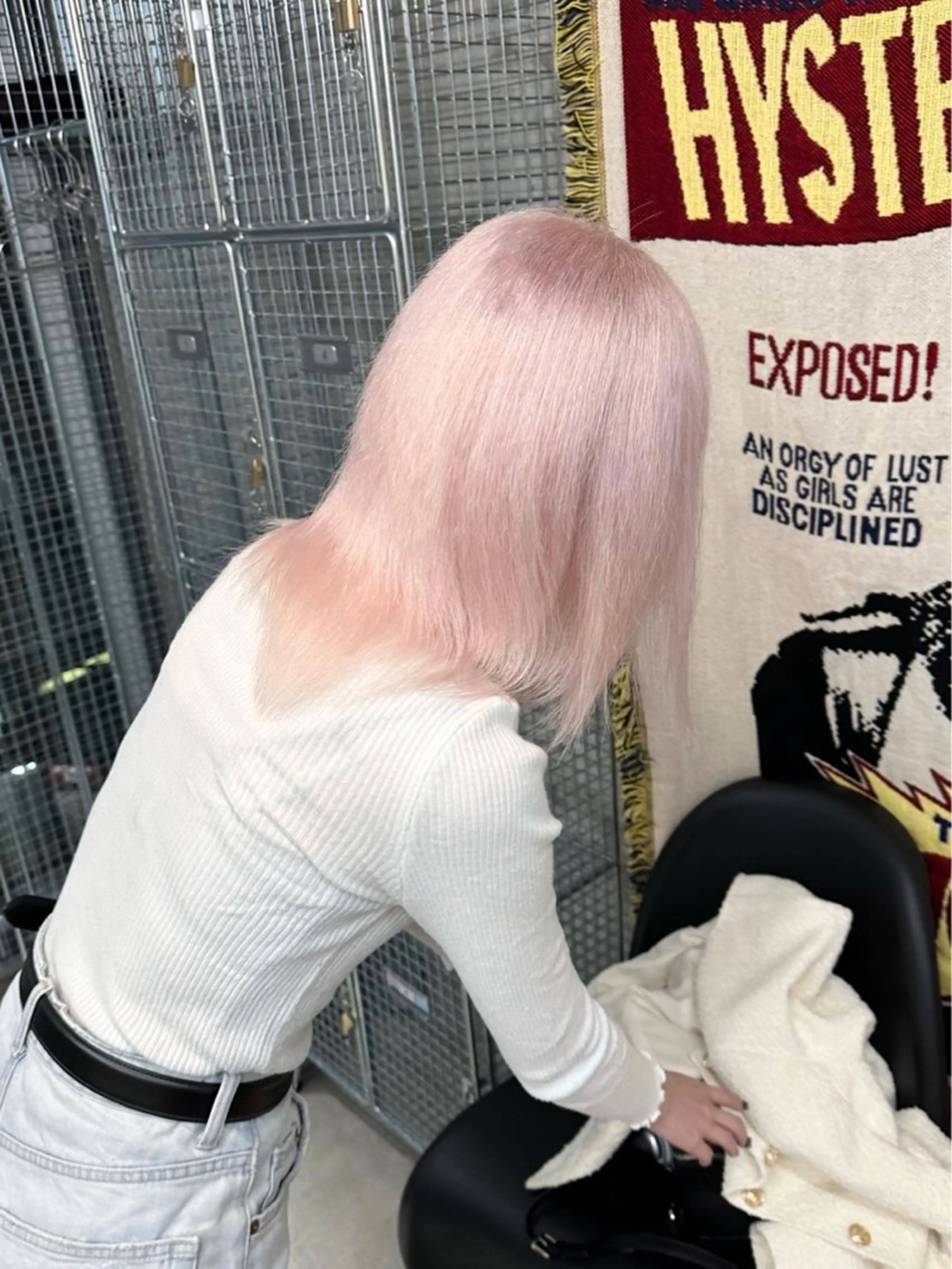 ミディアム カラー ヘアアレンジ ヘアカラー トリートメント TAKUMAブリーチ /切りっぱなし🪽のヘアスタイル