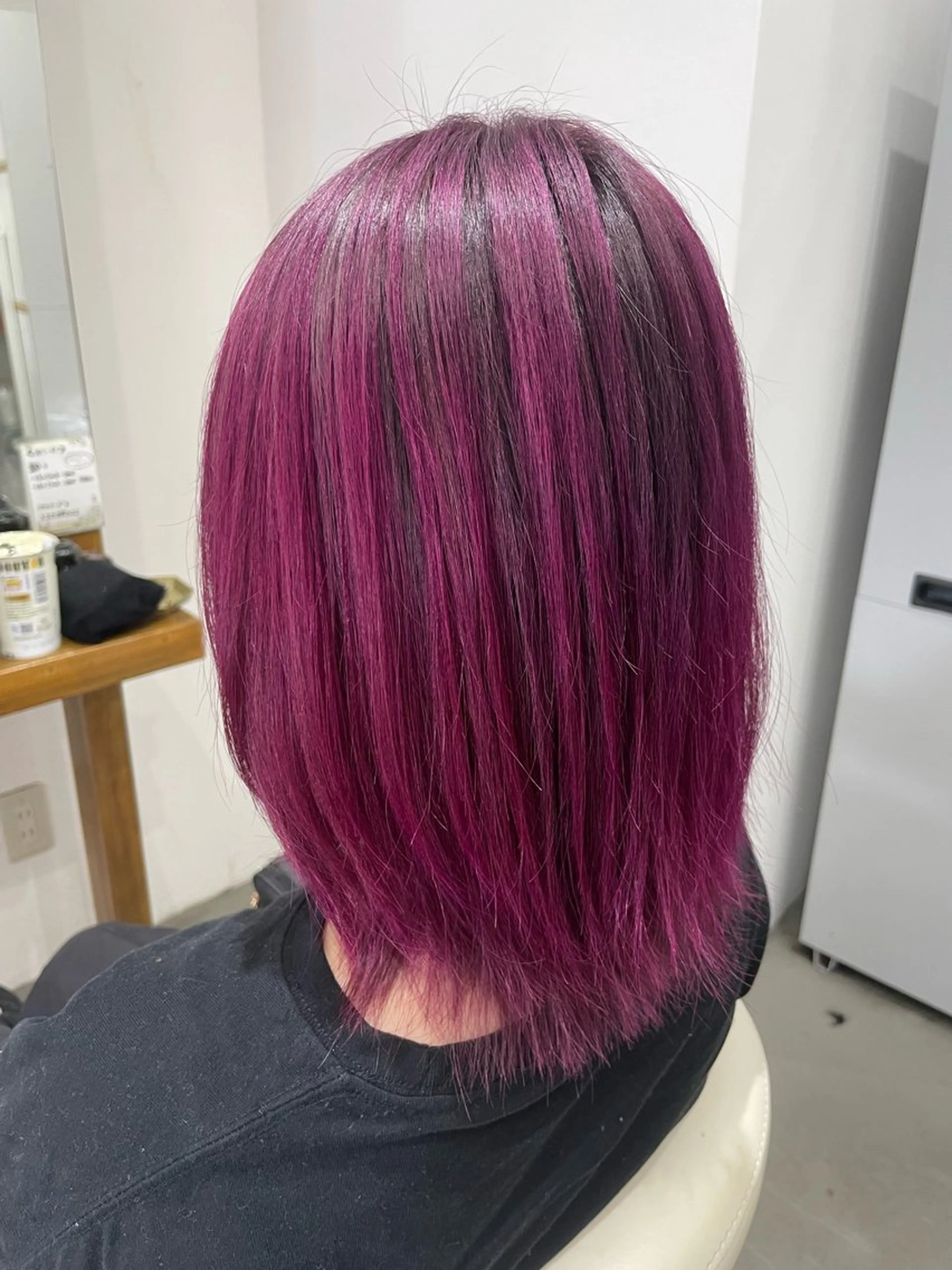 ミディアム カラー ピンクカラー 🎨 SHIORI🥀のヘアスタイル