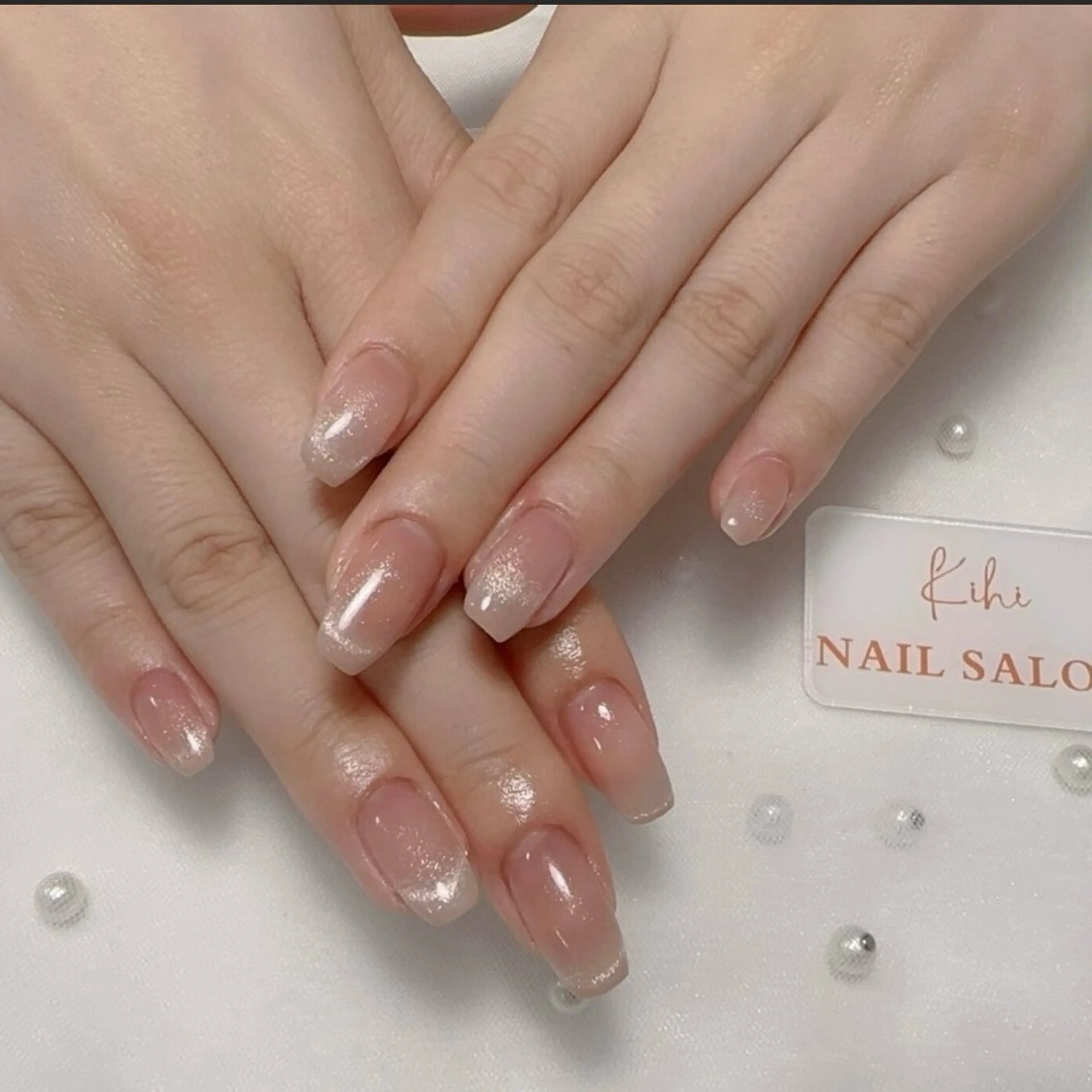 ネイル アートネイル フレンチネイル ジェルネイル グラデーション 韓国ネイル ハンドネイル ハンドケア さくら💮💮 【オフ無料】のネイルデザイン