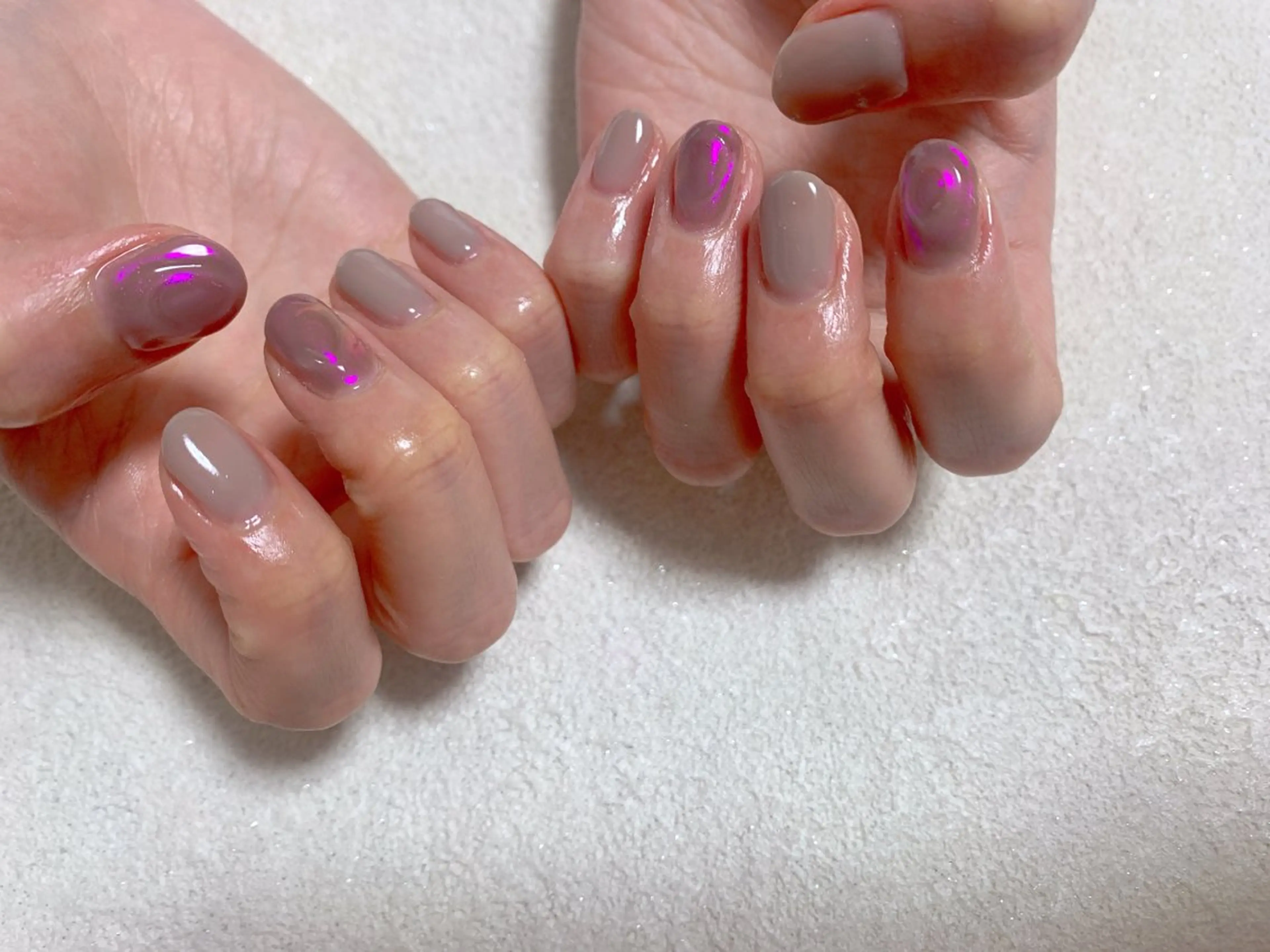 ネイル ジェルネイル 韓国ネイル メンズネイル ミラーネイル ワンカラーネイル kiki nail たまプラーザのネイルデザイン