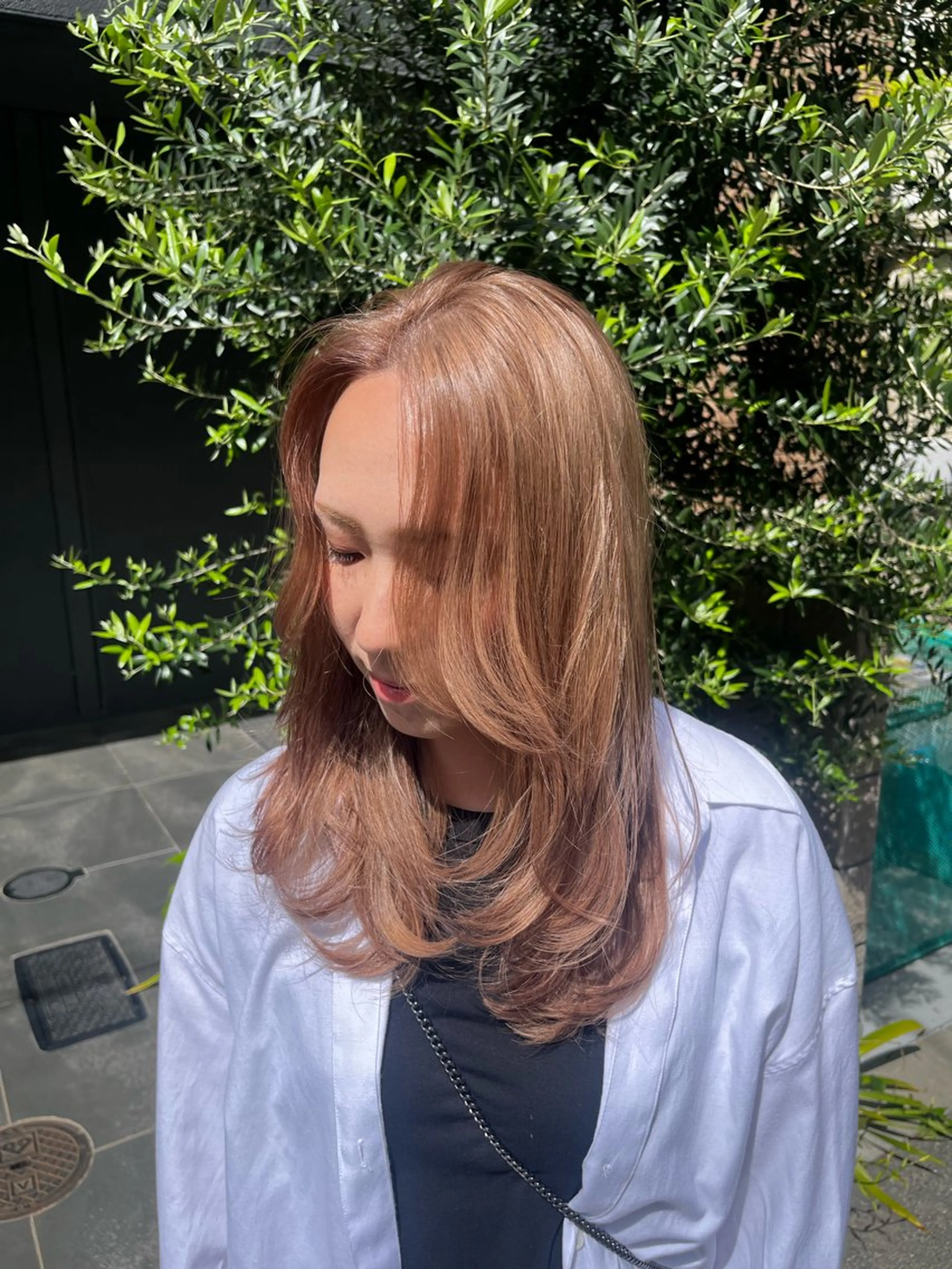 セミロング レイヤーカット 甲子園口　RINのヘアスタイル