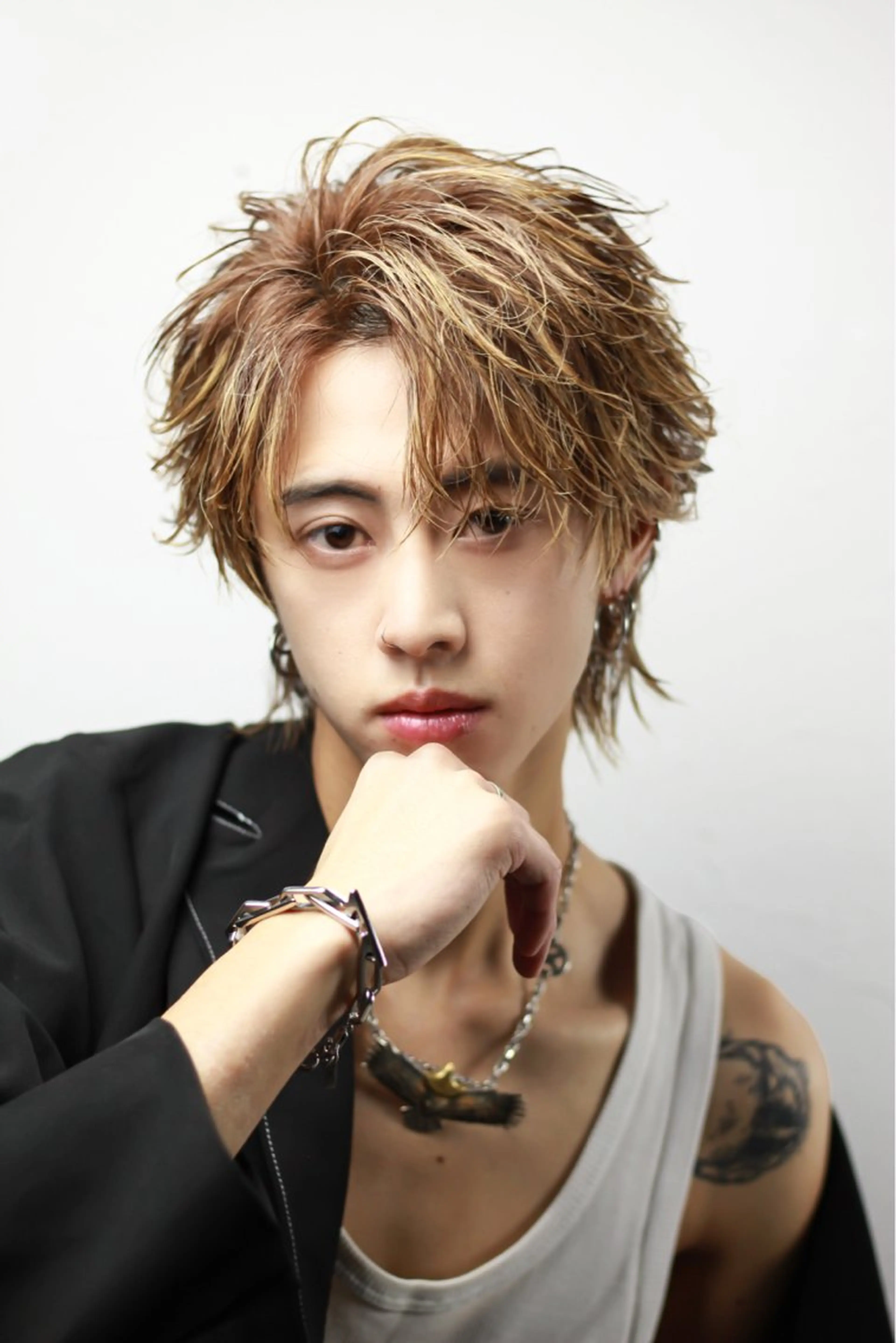 ショート メンズ ヘアカラー 横浜メンズ特化／ ‪🔥Ryoma🔥のヘアスタイル