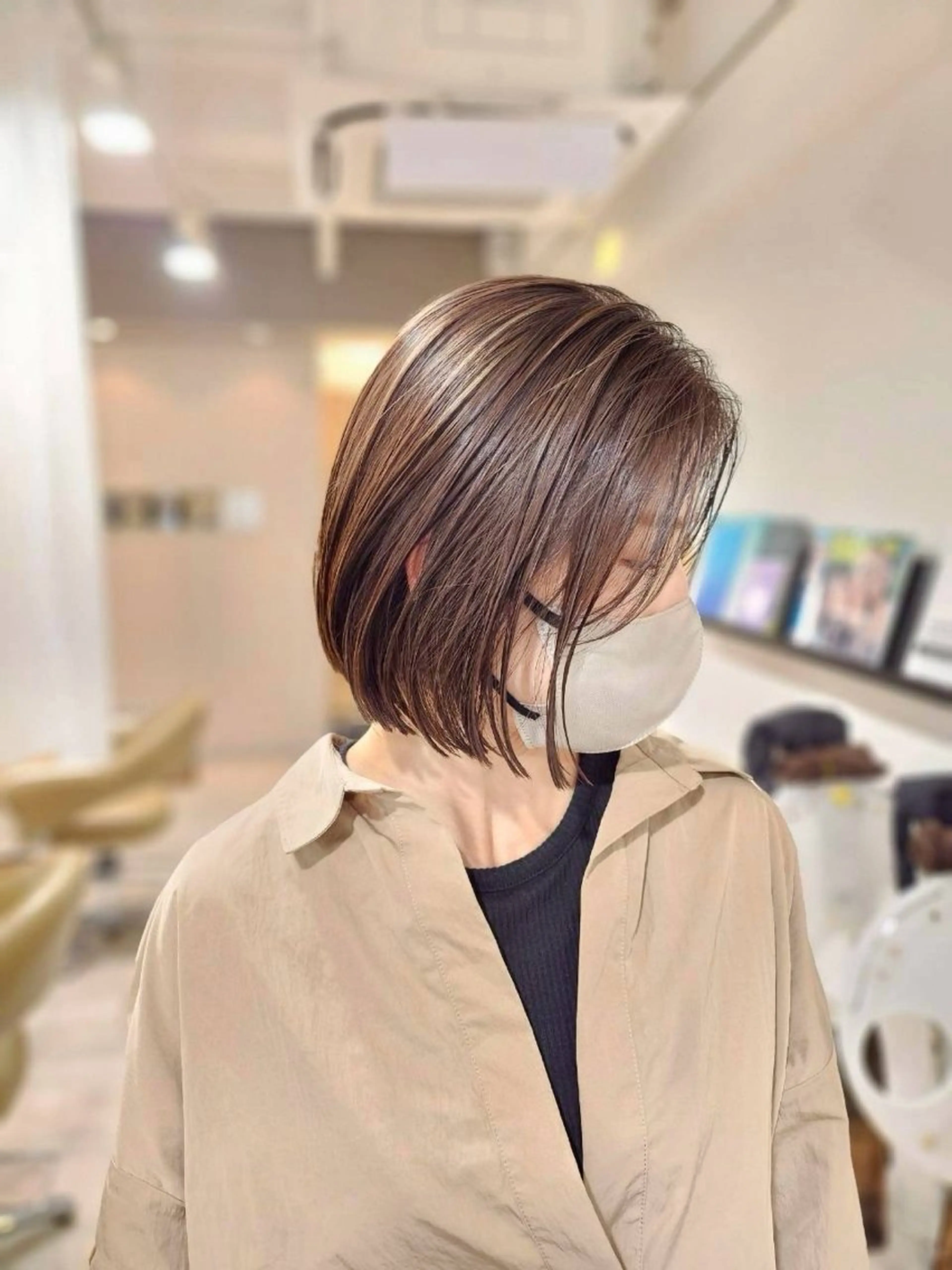 ミディアム 秋山 空澄のヘアスタイル