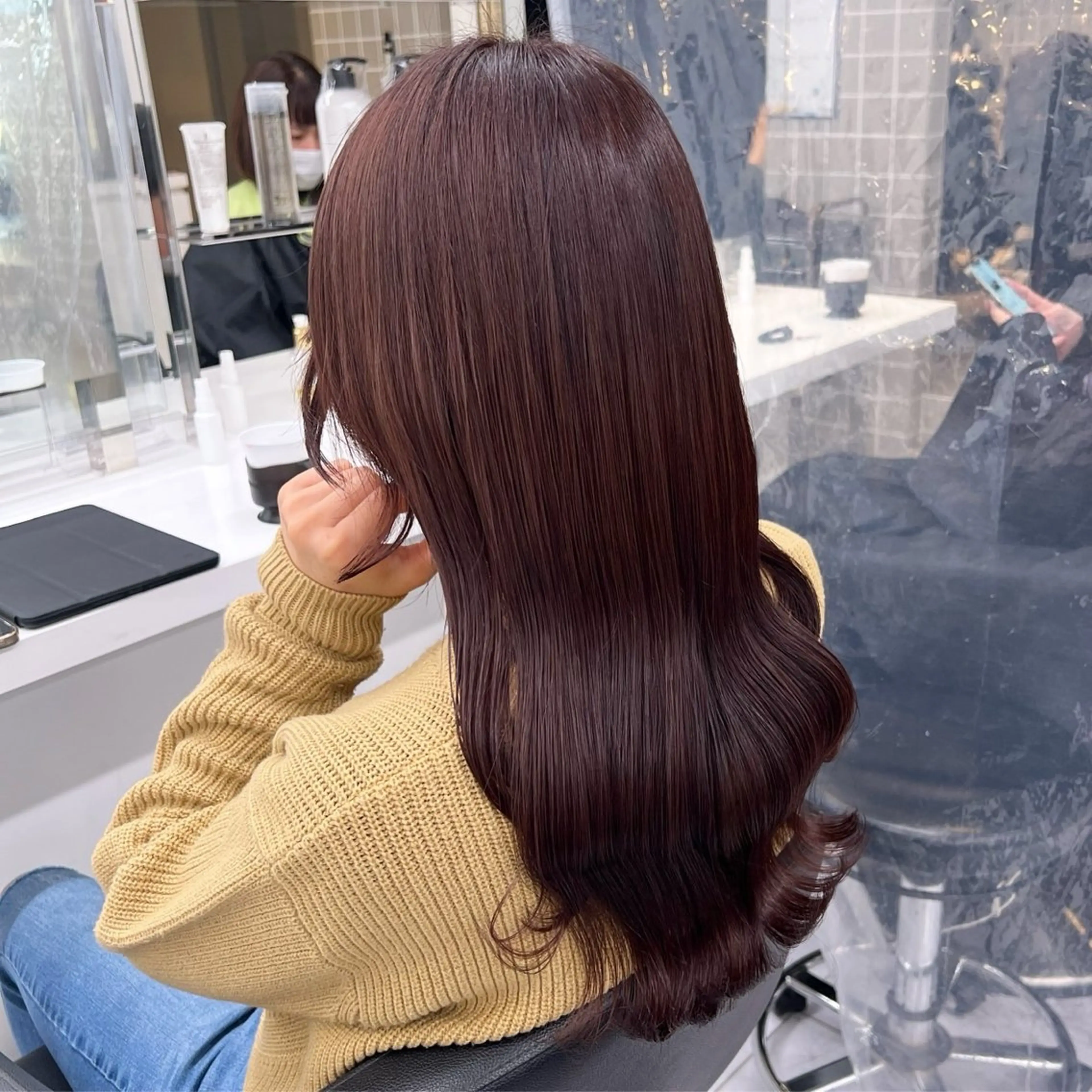 ロング カラー 🟦ニュアンス/メン ズパーマ横浜🟦のヘアスタイル