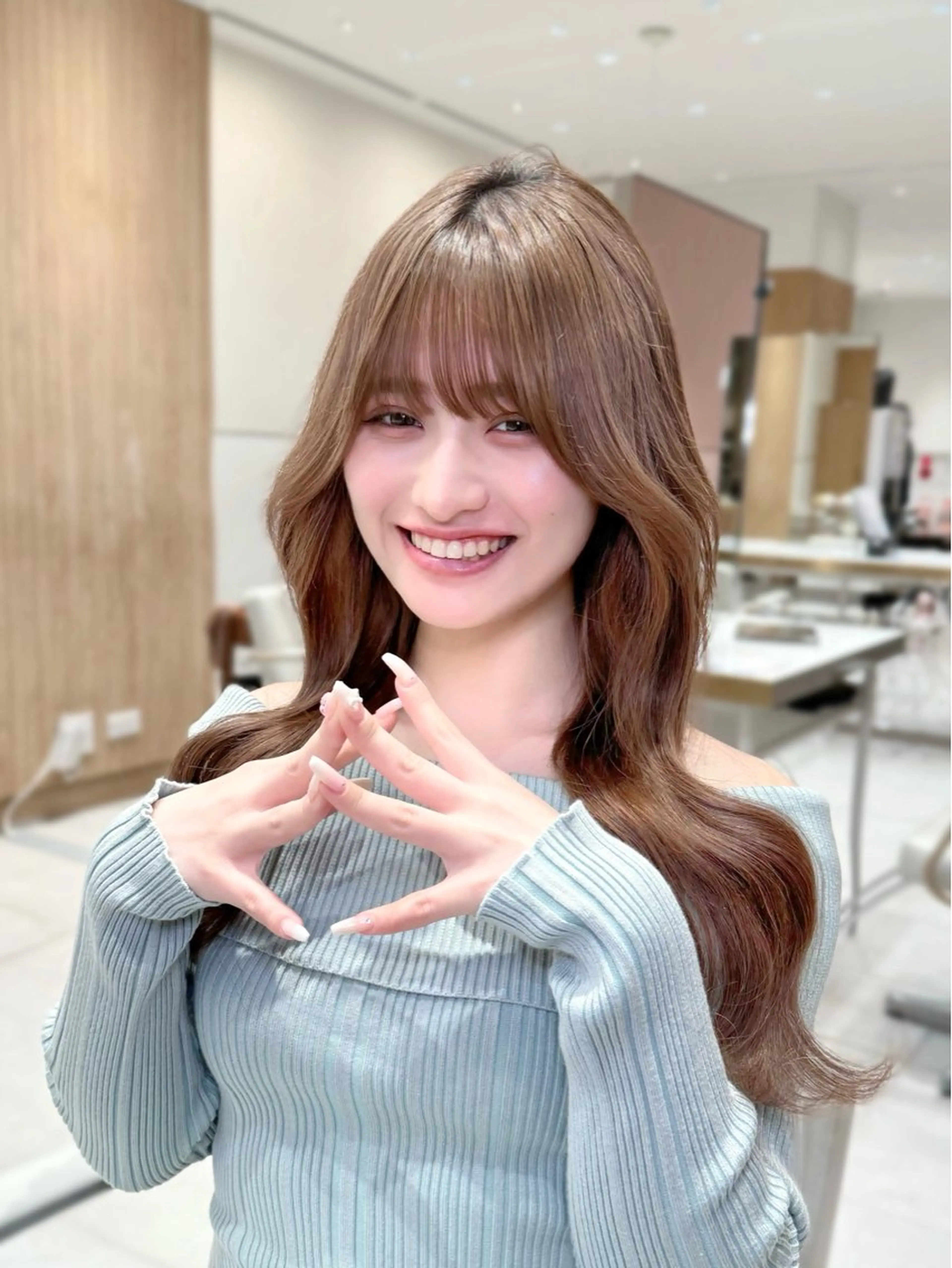 セミロング カラー 韓国ヘア/レイヤー/ 顔まわり/りょーとのヘアスタイル