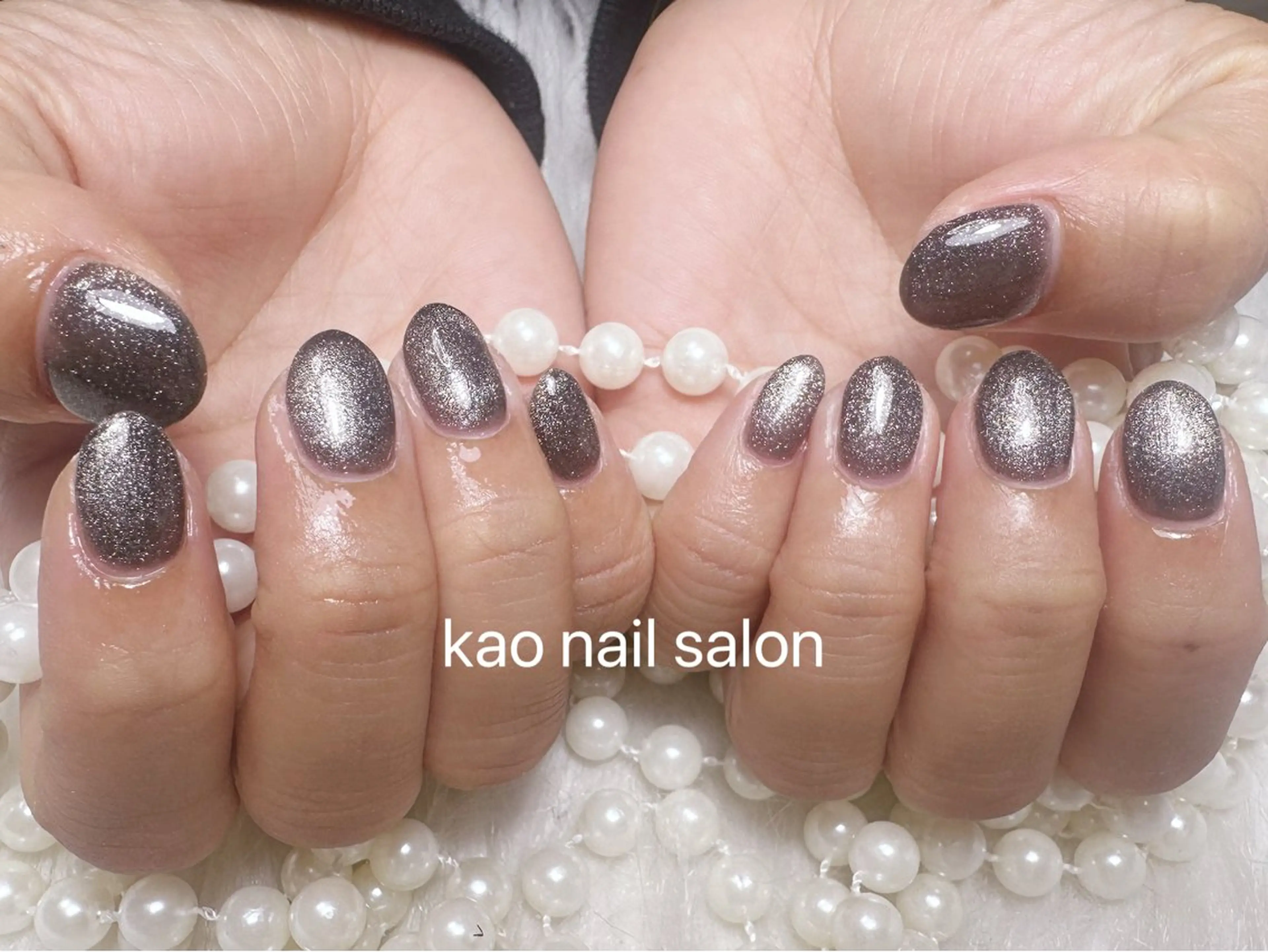 ネイル ハンドネイル kao nail マグネット/長さだしのネイルデザイン
