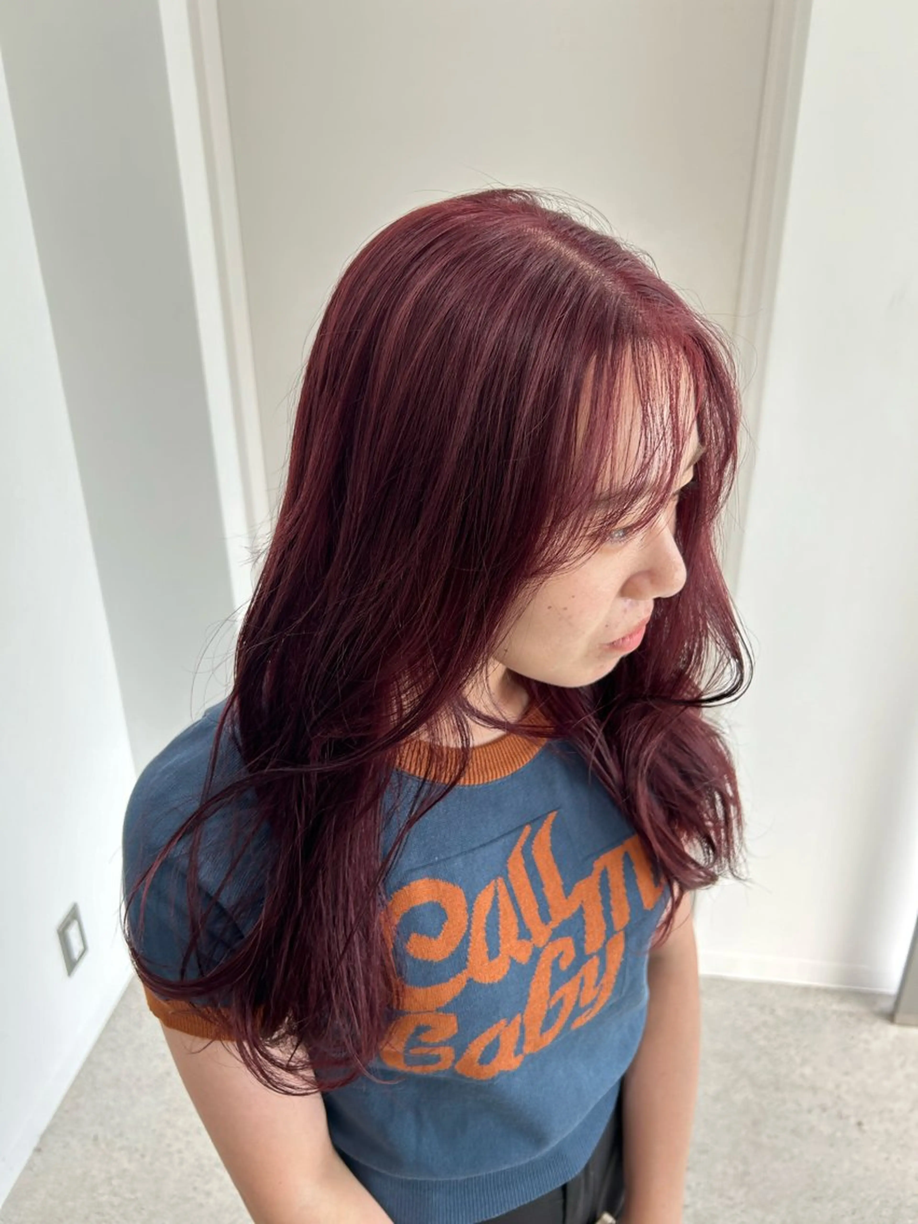 ロング カラー 愛結 暖色カラー🎀🩰のヘアスタイル