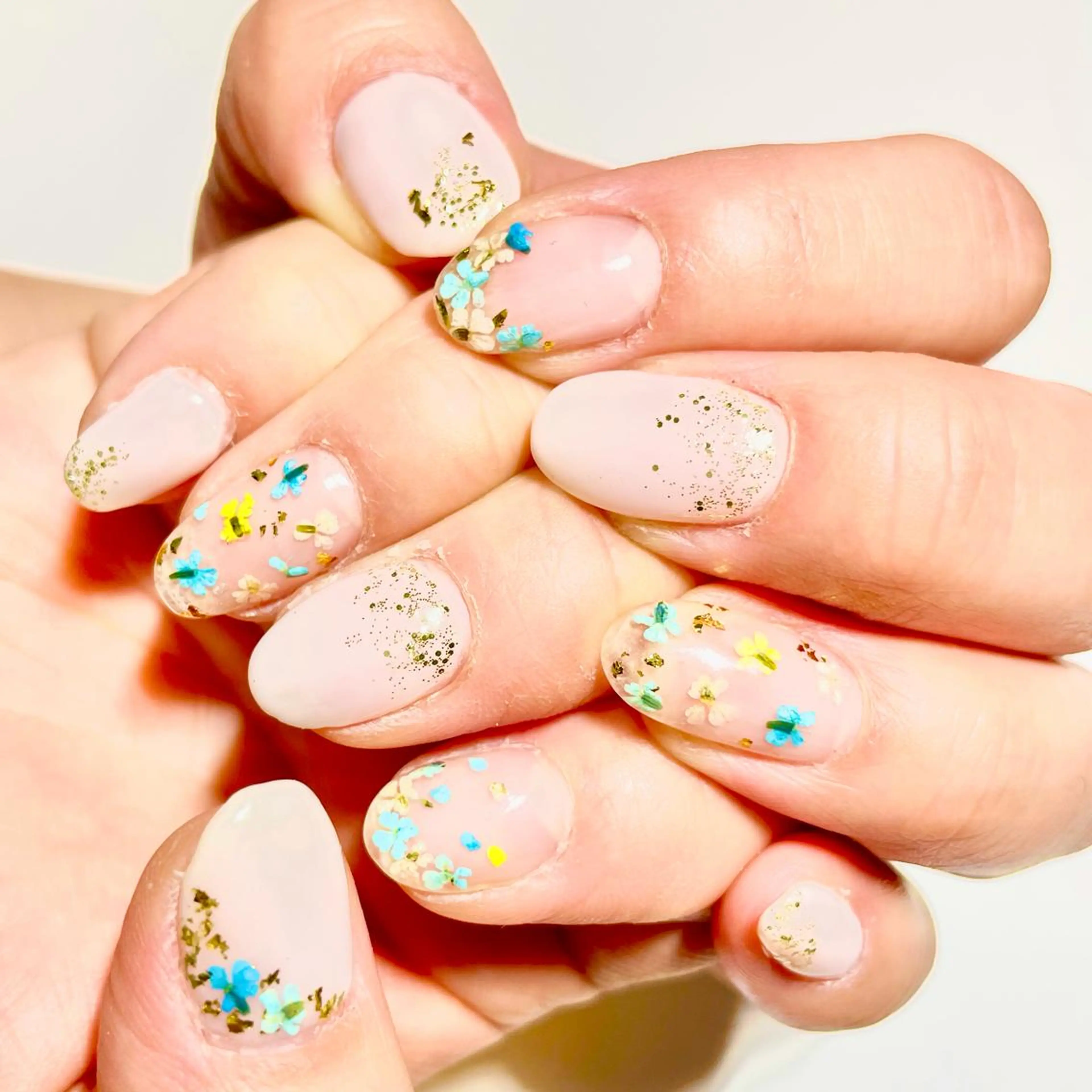 ネイル ブルー nail salon Libertyのネイルデザイン