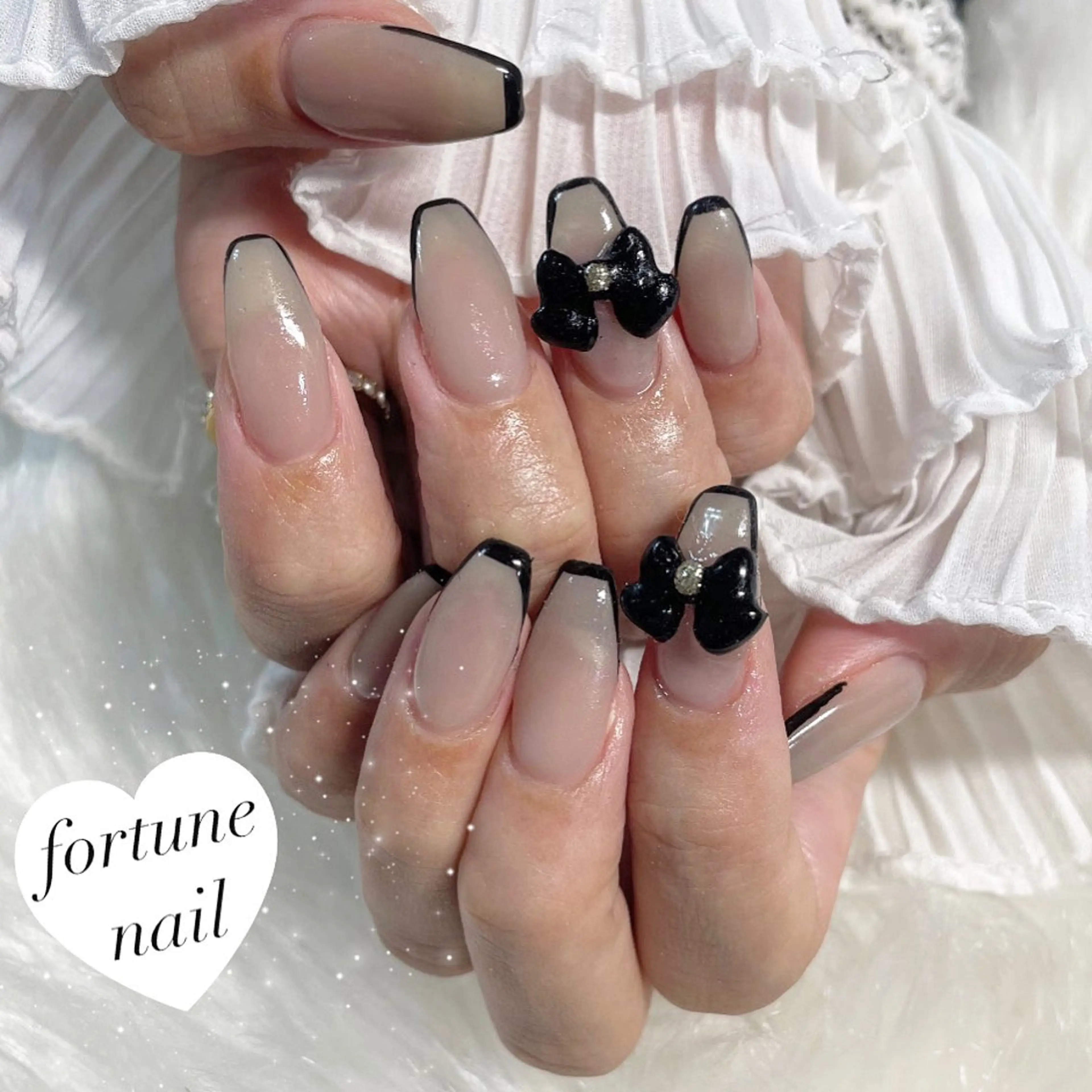 ネイル リボン ハンドネイル ☆saori ☆のネイルデザイン