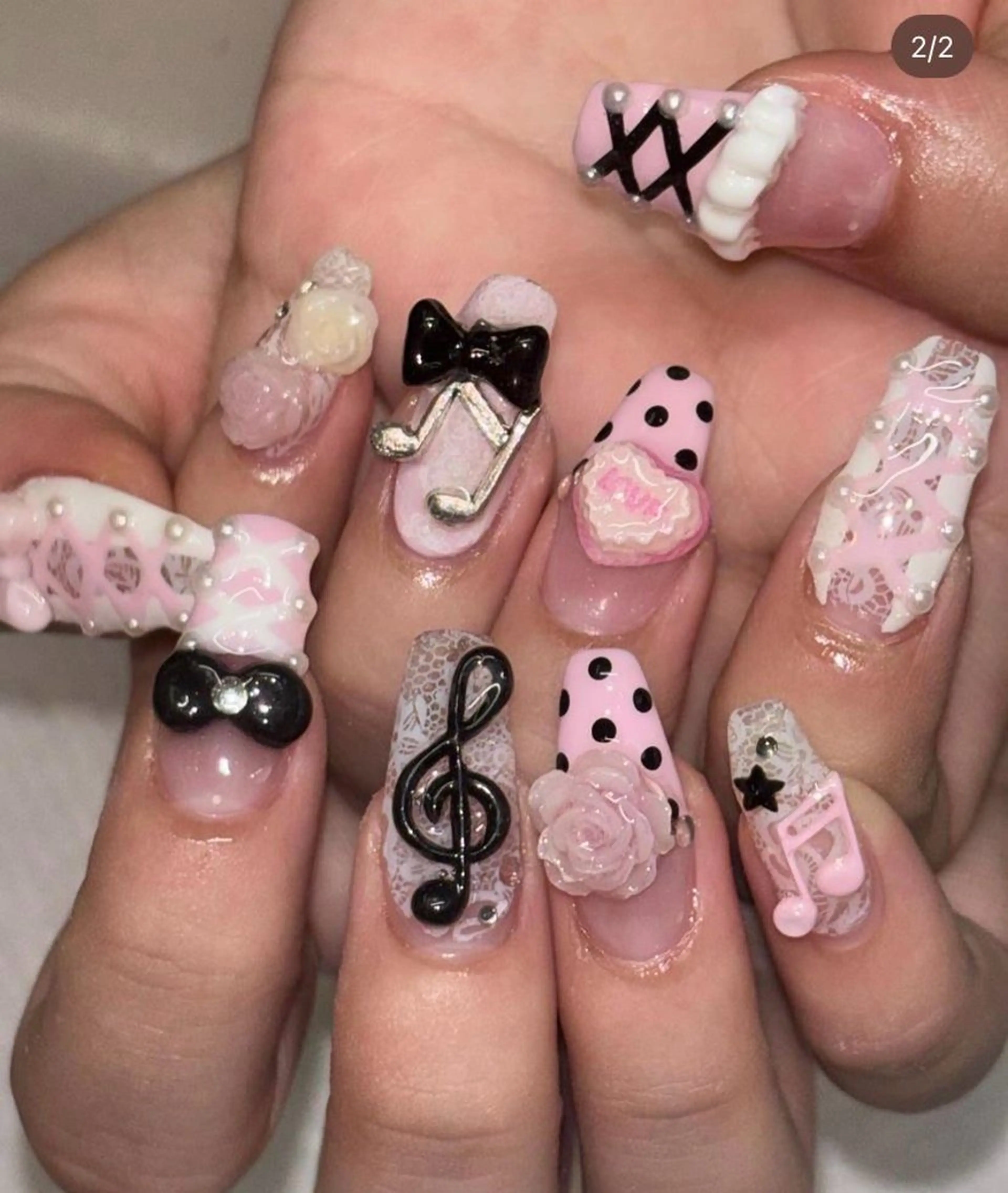 ネイル 長さ出し フレンチネイル グラデーション 卒業式 マグネットネイル ハンドネイル MIHANA NAILのネイルデザイン