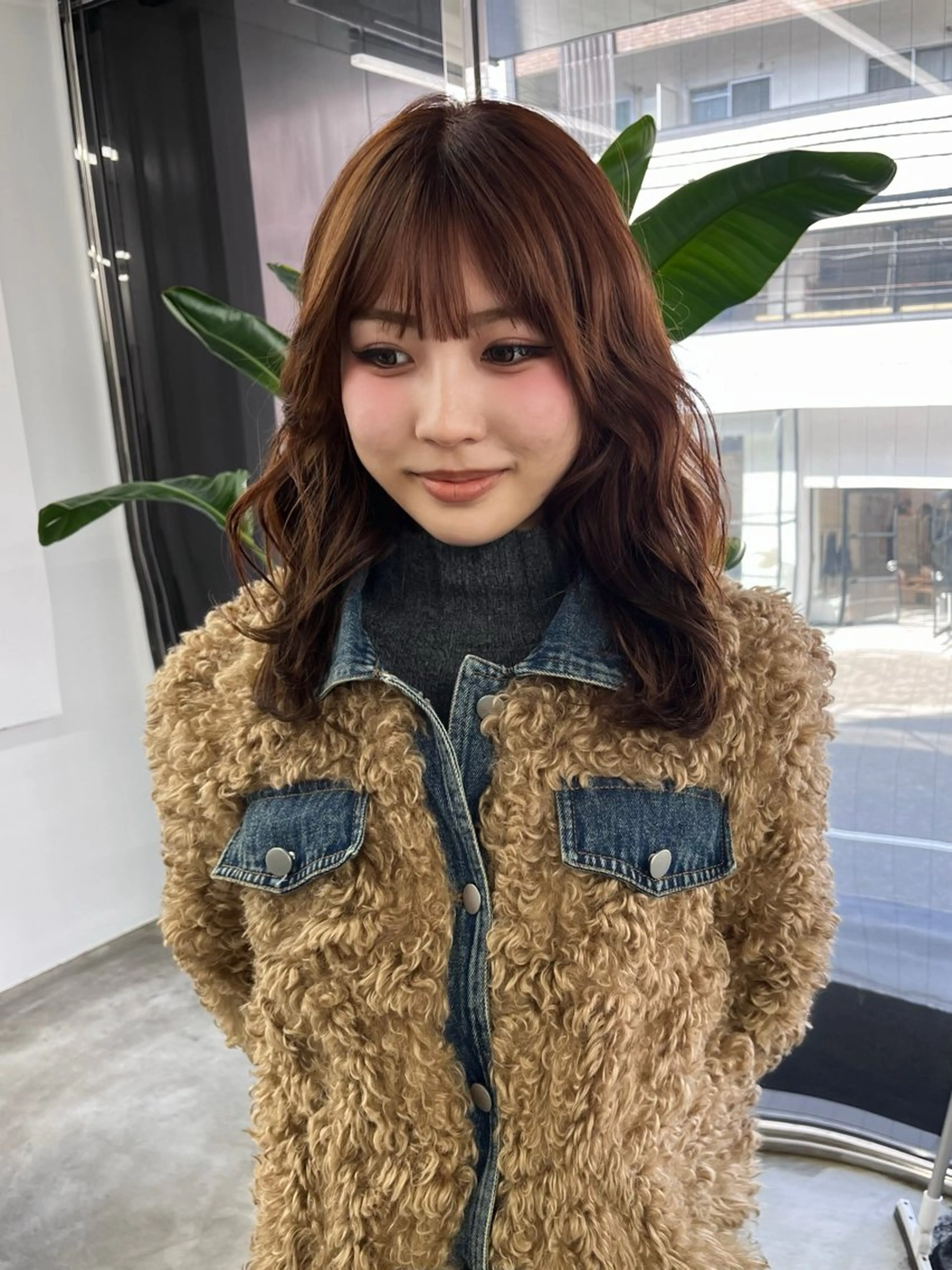 ミディアム ヘアカラー 酒井 美里のヘアスタイル