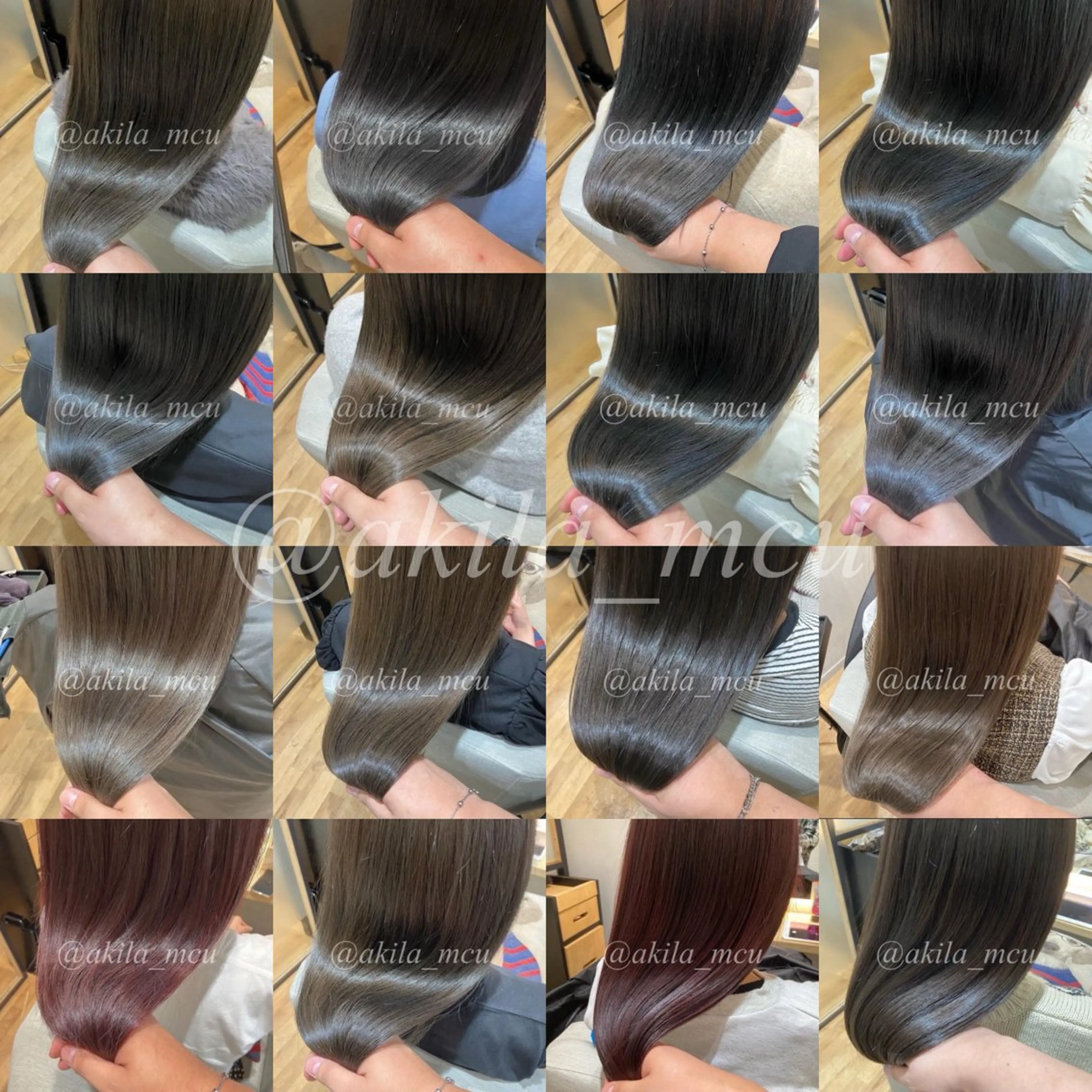 ロング カラー ヘアアレンジ 髪質改善 トリートメント エグチ アキラのヘアスタイル