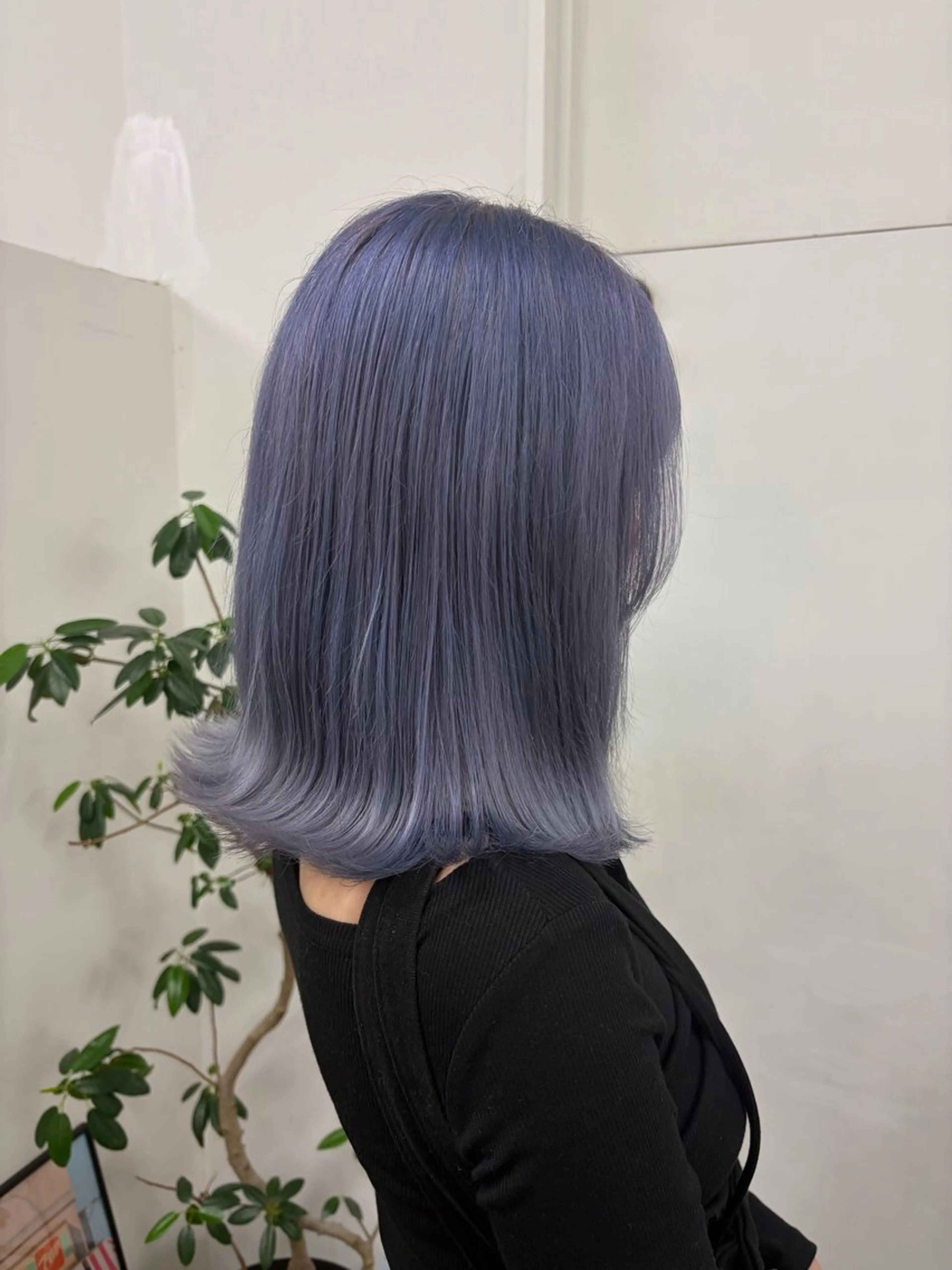 カラー ブリーチ ラベンダーカラー ヘアカラー kii/fiika ふうかのヘアスタイル