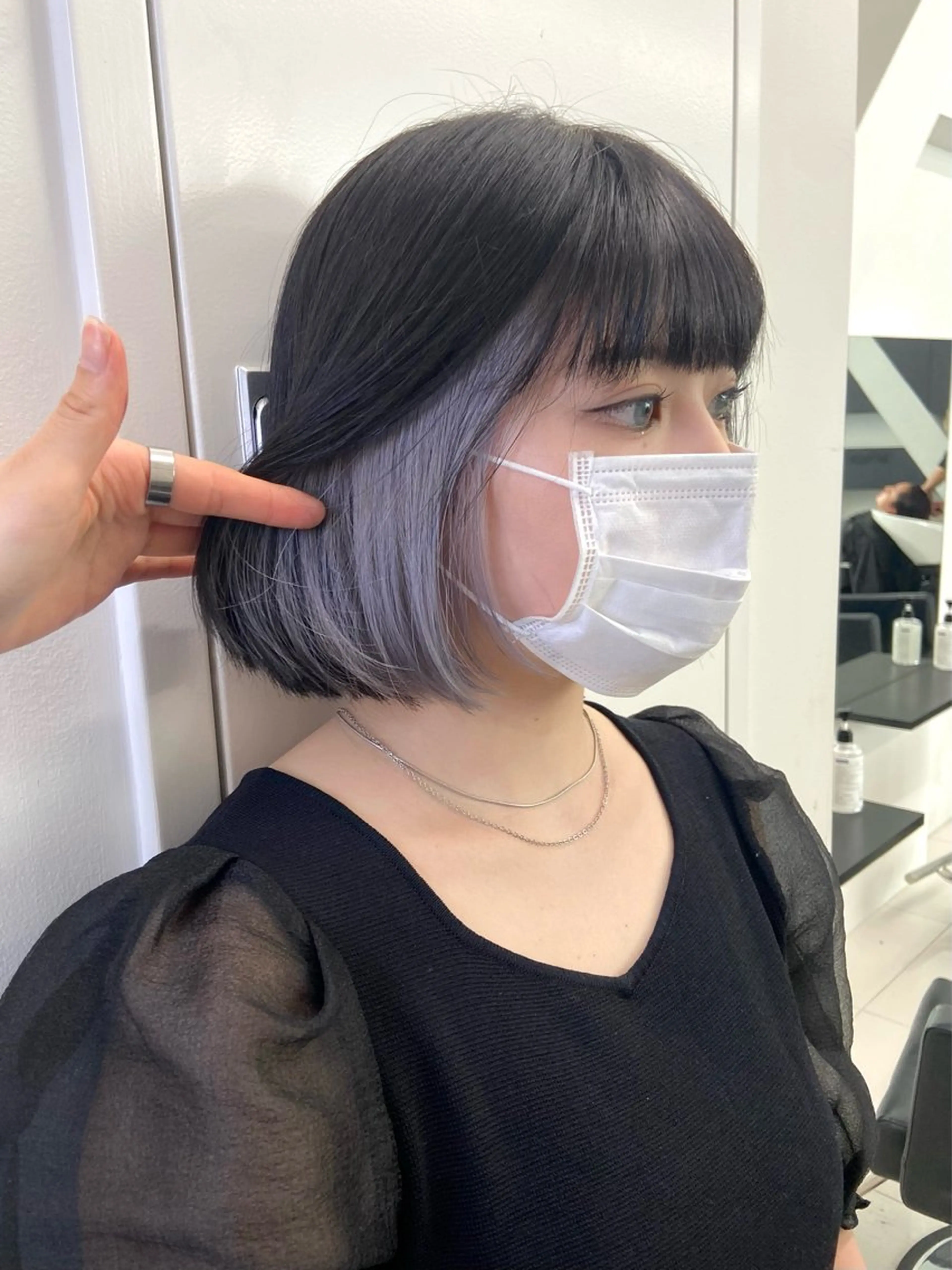 ショート ヘアカラー トリートメント 韓国レイヤー/ヘア カラー🎀ayamiのヘアスタイル