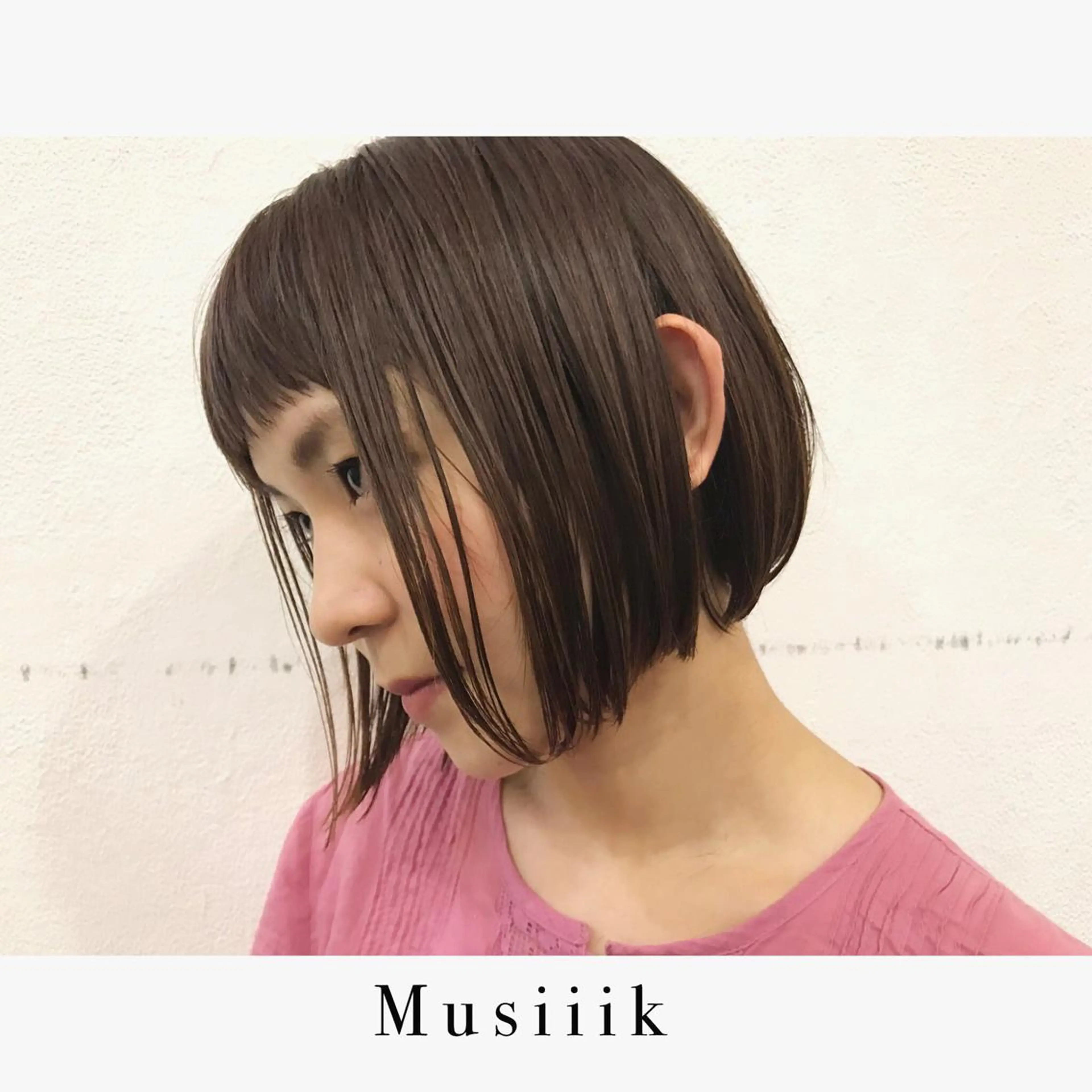 ショート 小顔カット Musiiik hairのヘアスタイル