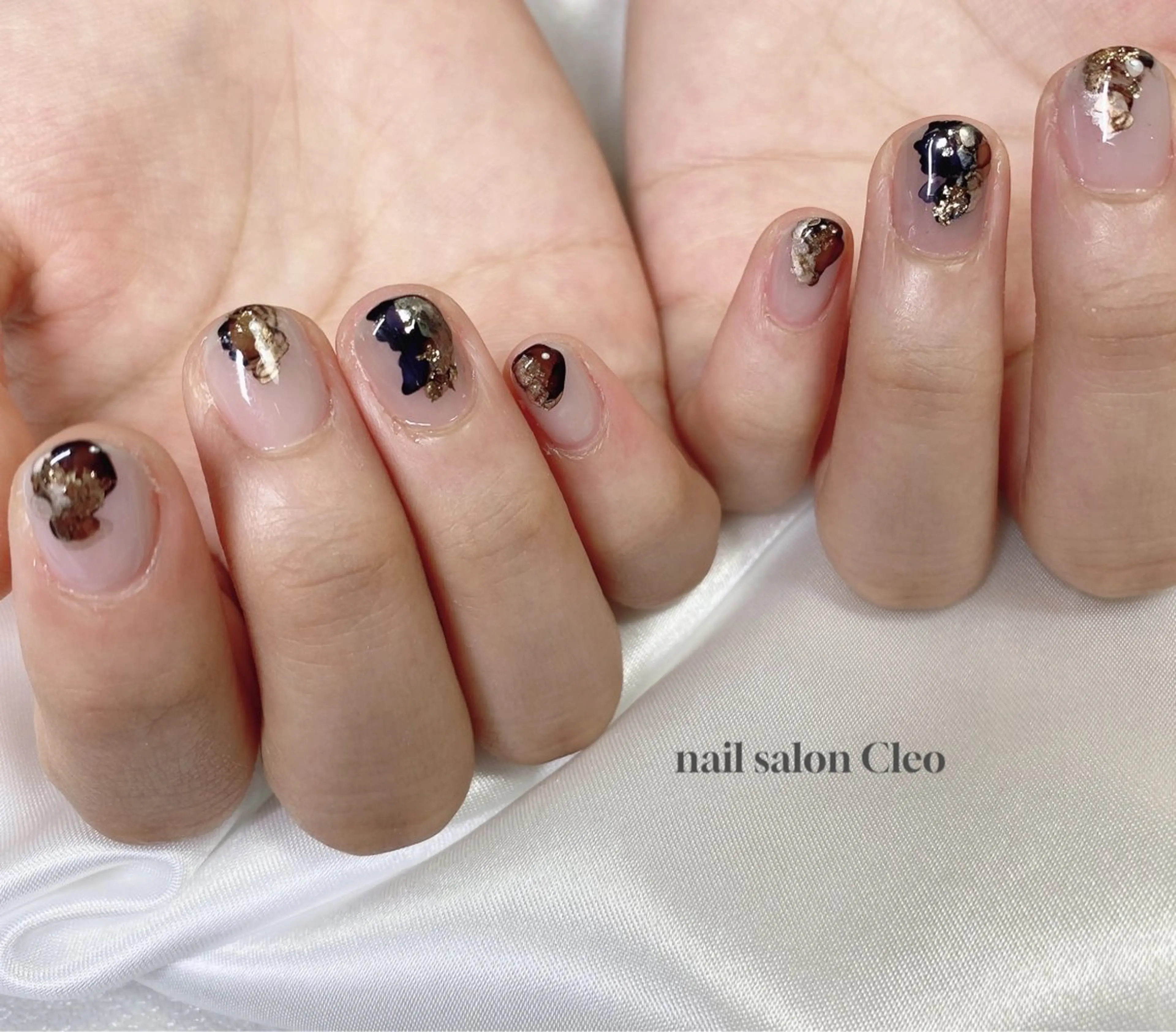 ネイル アートネイル キラキラネイル ニュアンスネイル Cleo クレオのネイルデザイン