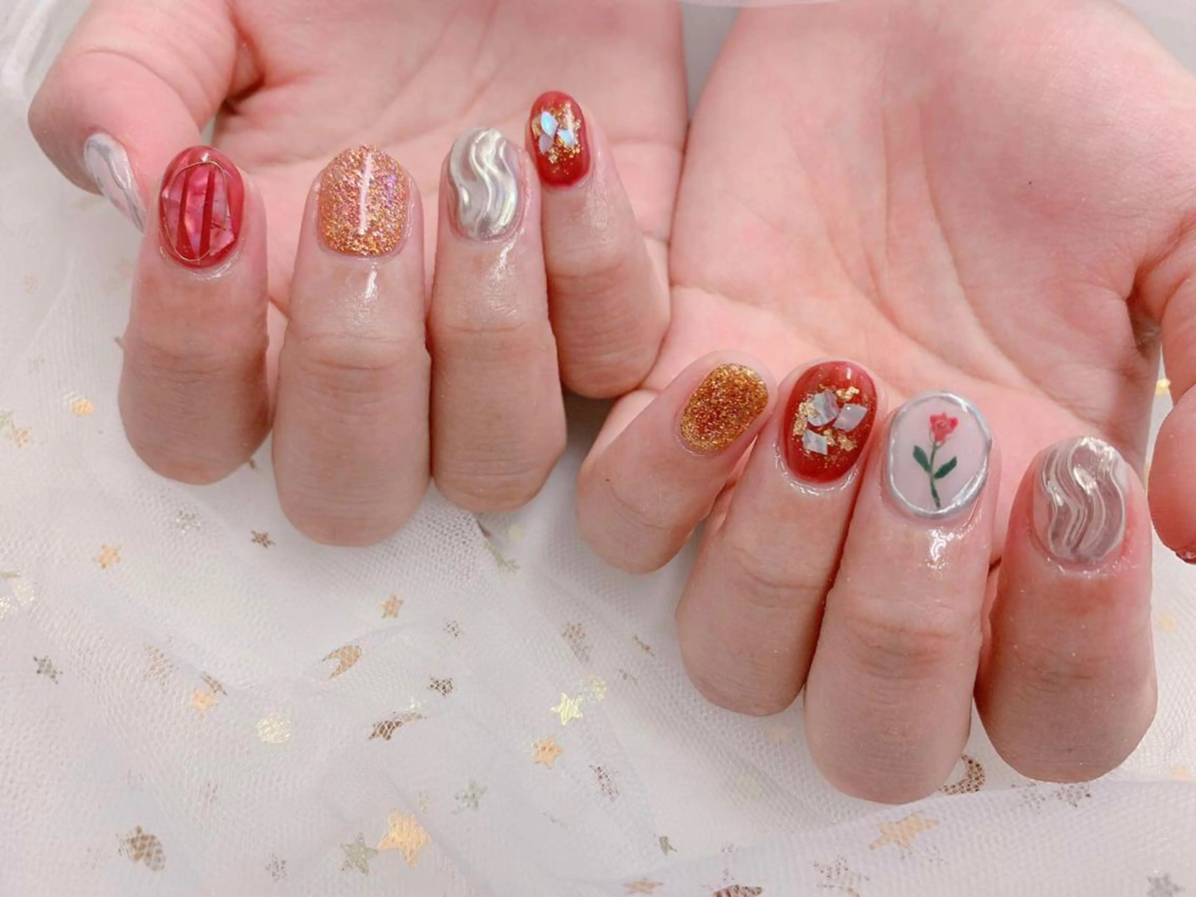 ネイル MiKi Nai池袋 長さだし得意のネイルデザイン