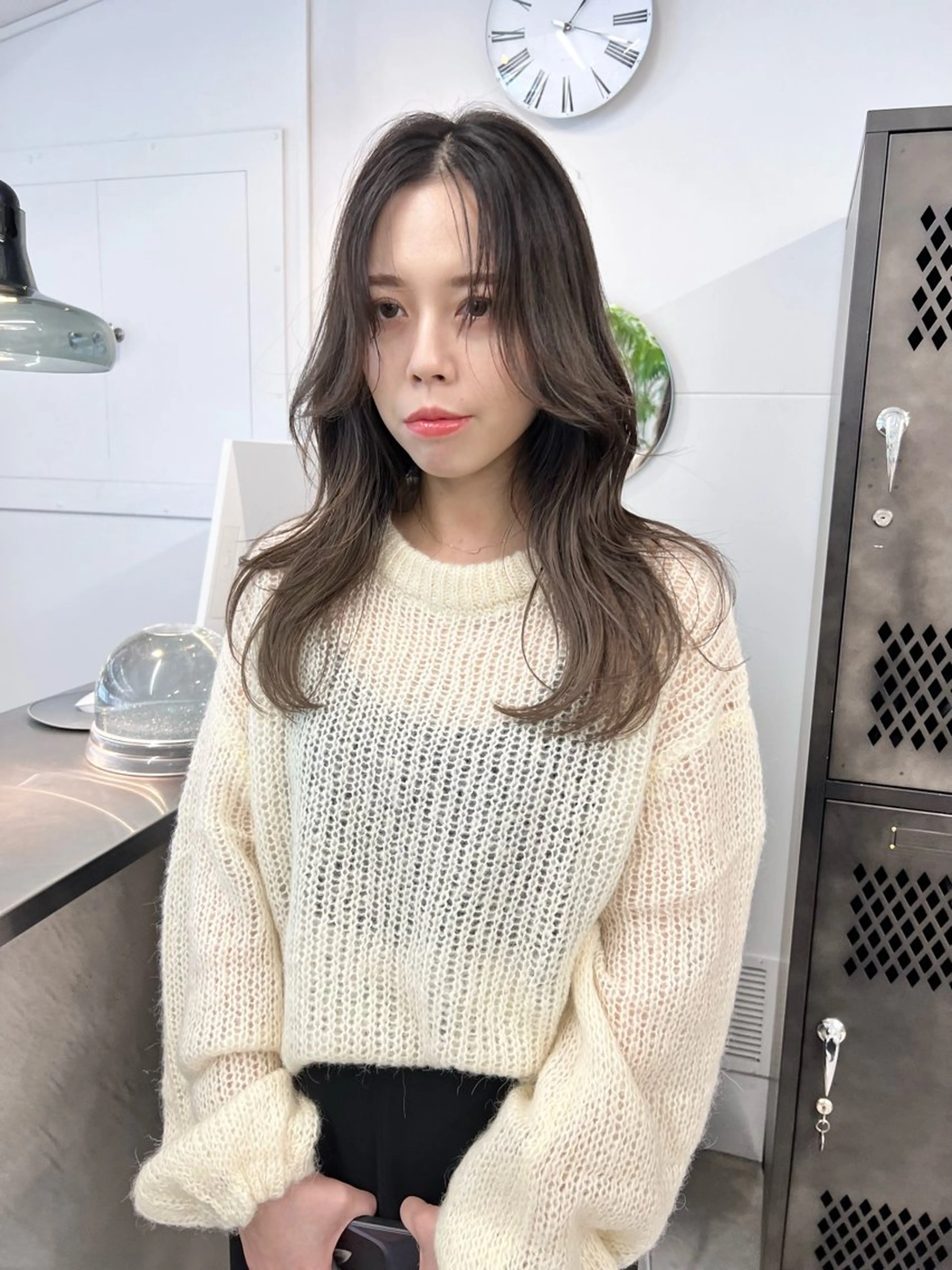 【透け感up💎】似合わせカット＋ハイライト＋透明感カラー＋Aujua4stepトリートメントの写真