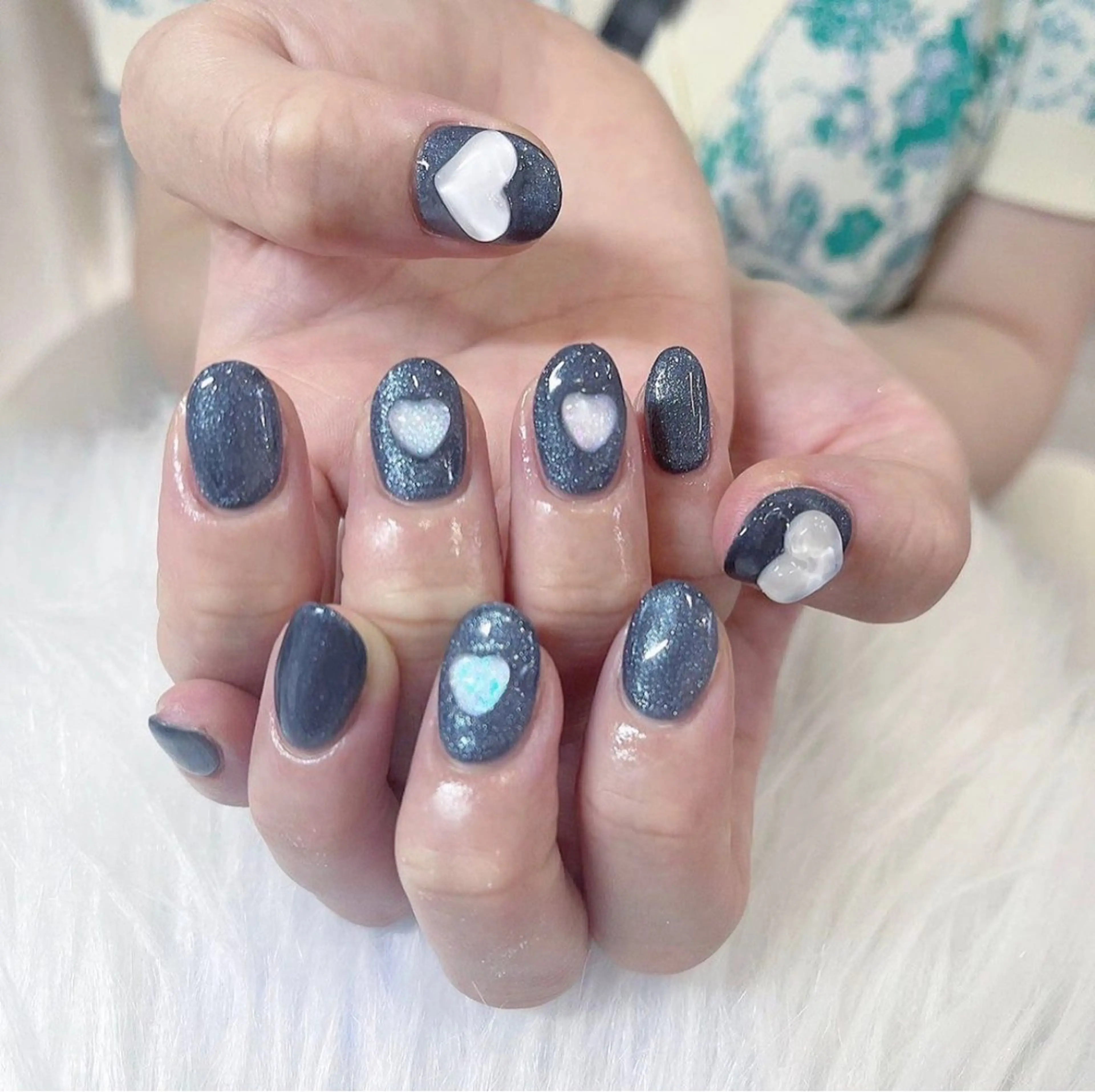 ネイル ハンドネイル Maya 🧊🫧‪のネイルデザイン