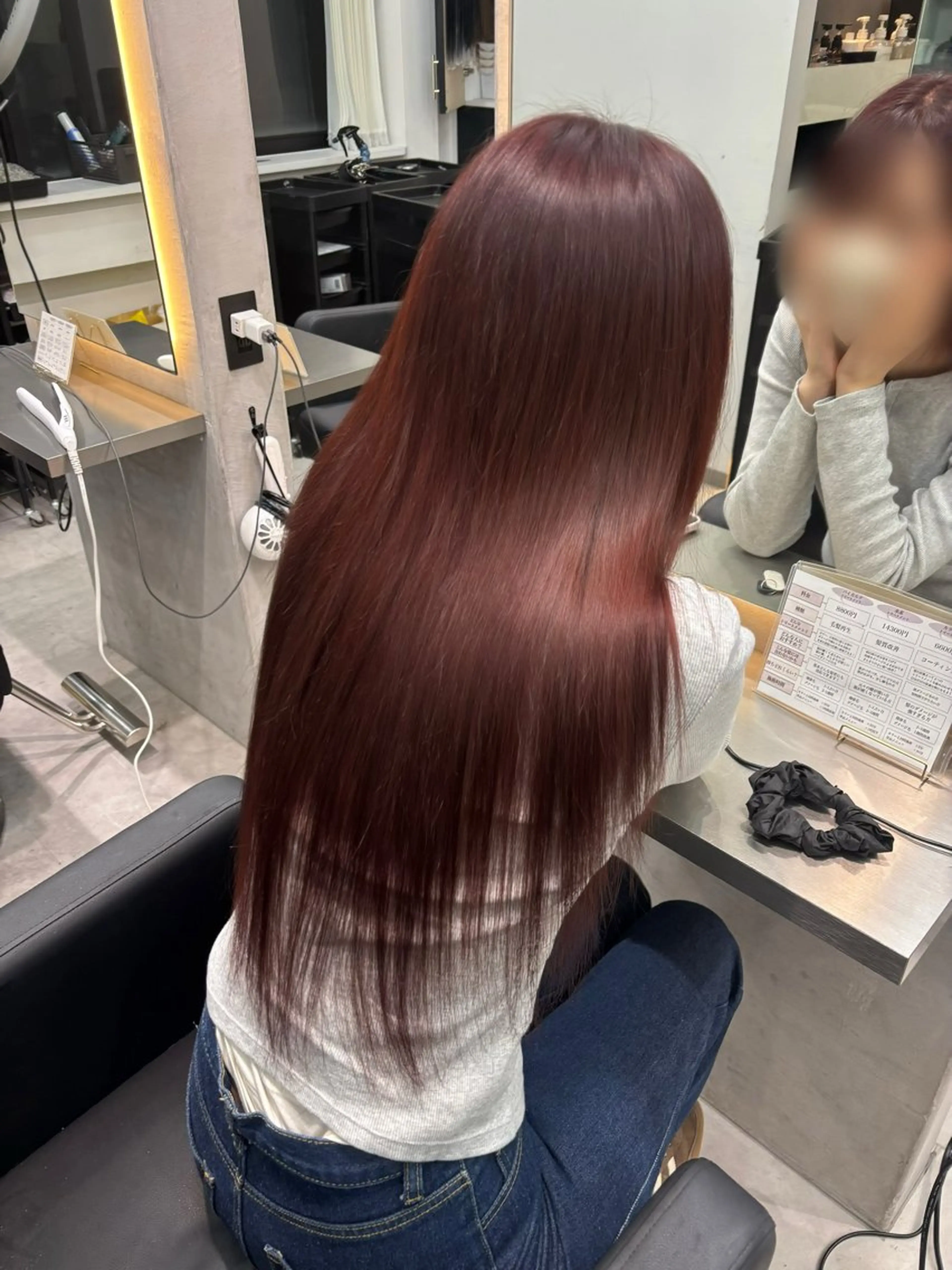 ロング カラー ブラウンカラー レッドカラー トリートメント ヘアカラー トリートメント 野口 由衣のヘアスタイル