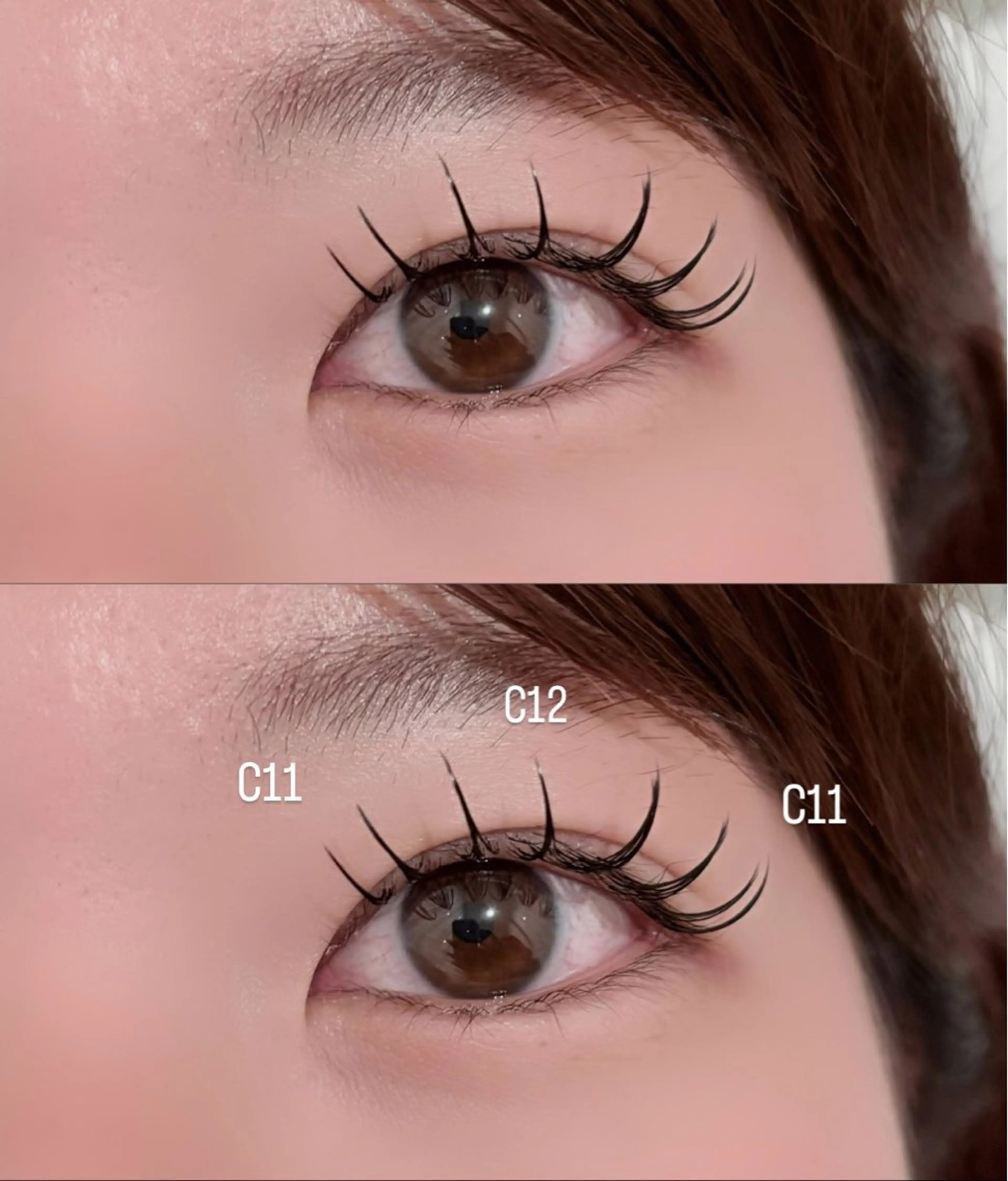 マツエク・マツパ フラットラッシュ meRK manamiのマツエク・マツパデザイン