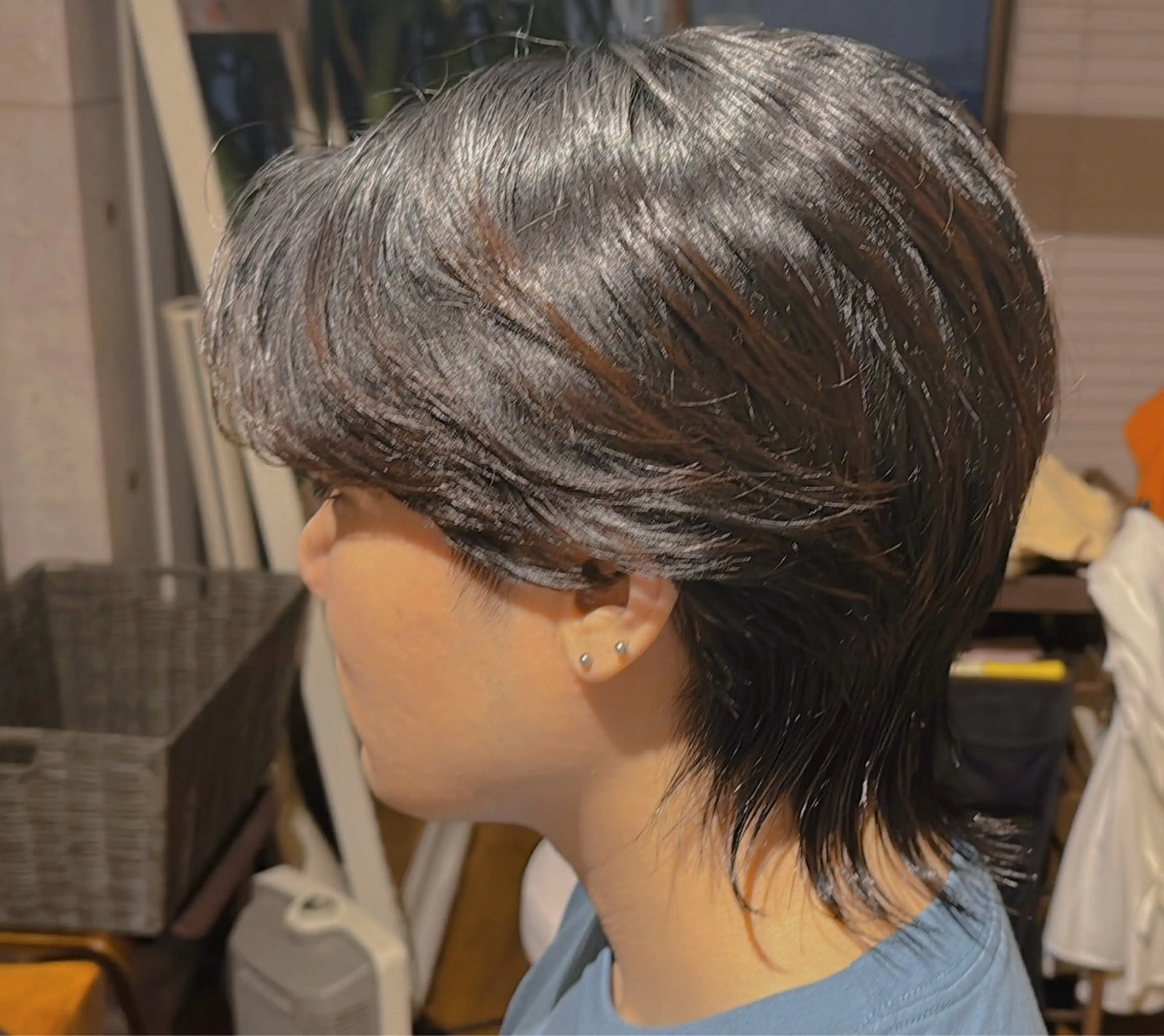 メンズ メンズウルフカット ウルフカット カット 岩下 なおとのヘアスタイル
