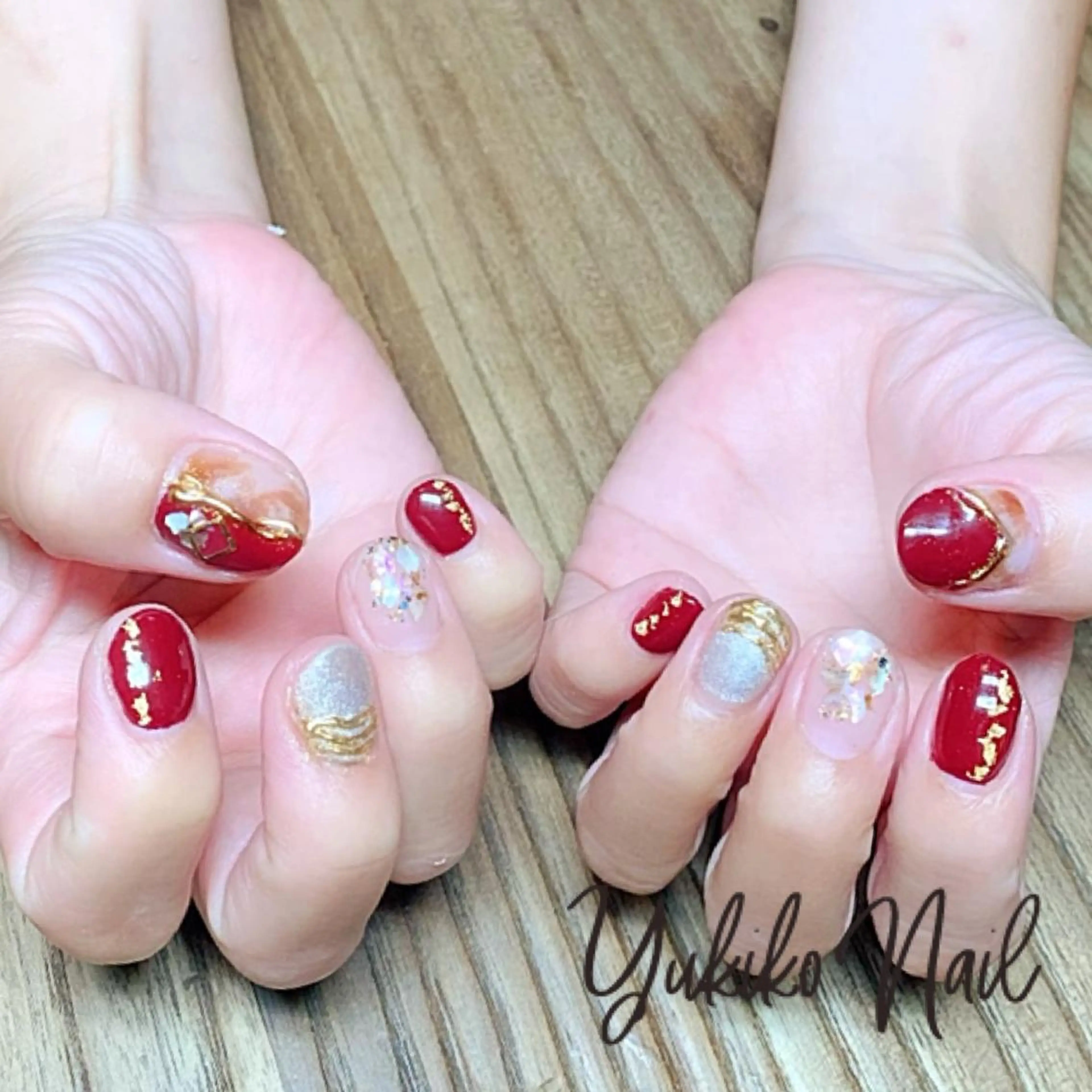 ネイル 持ち込み ニュアンスネイル ハンドネイル ユキコ ネイルのネイルデザイン