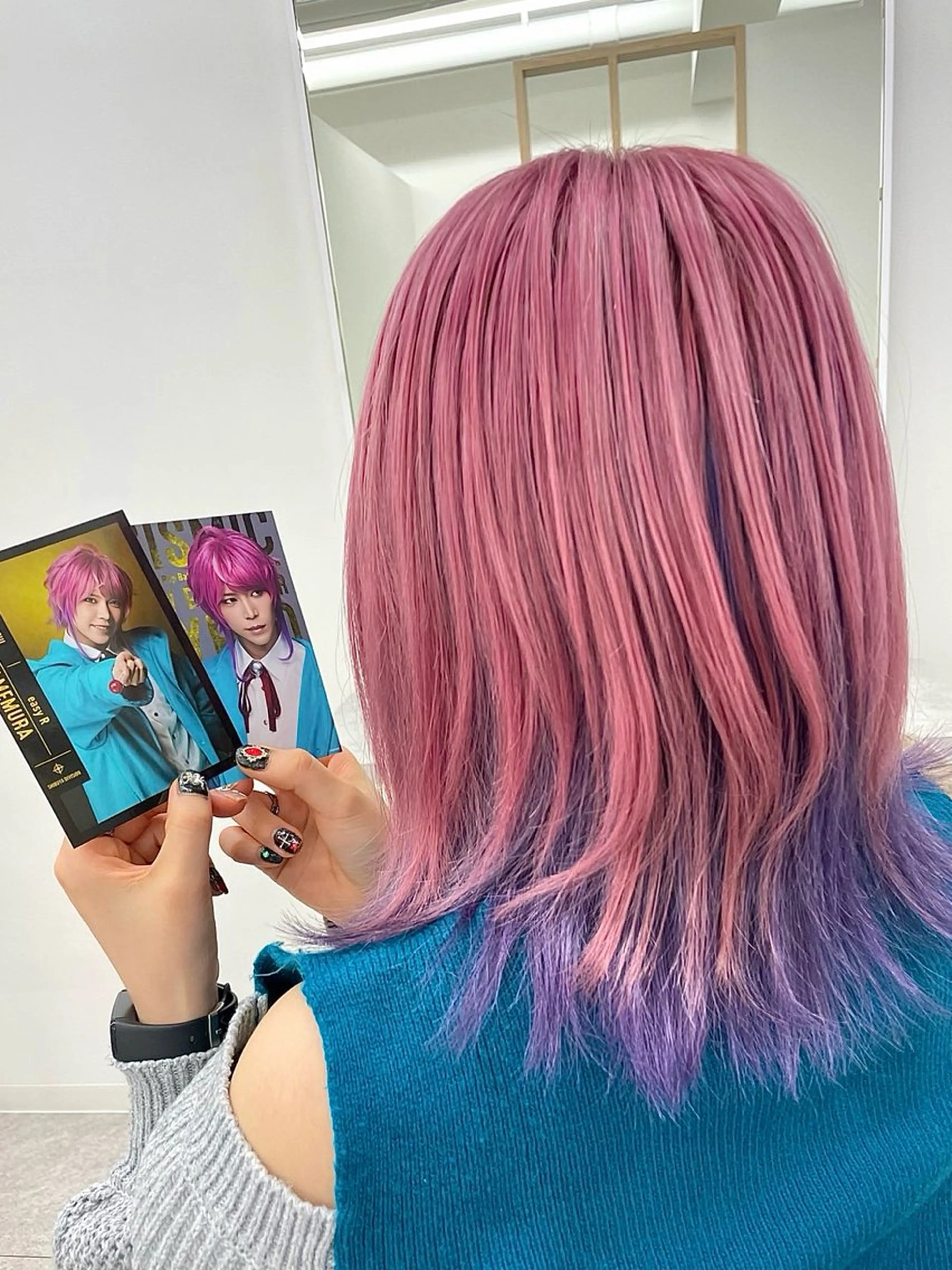 ミディアム カラー 推しカラー美容師 Yukino🌈のヘアスタイル