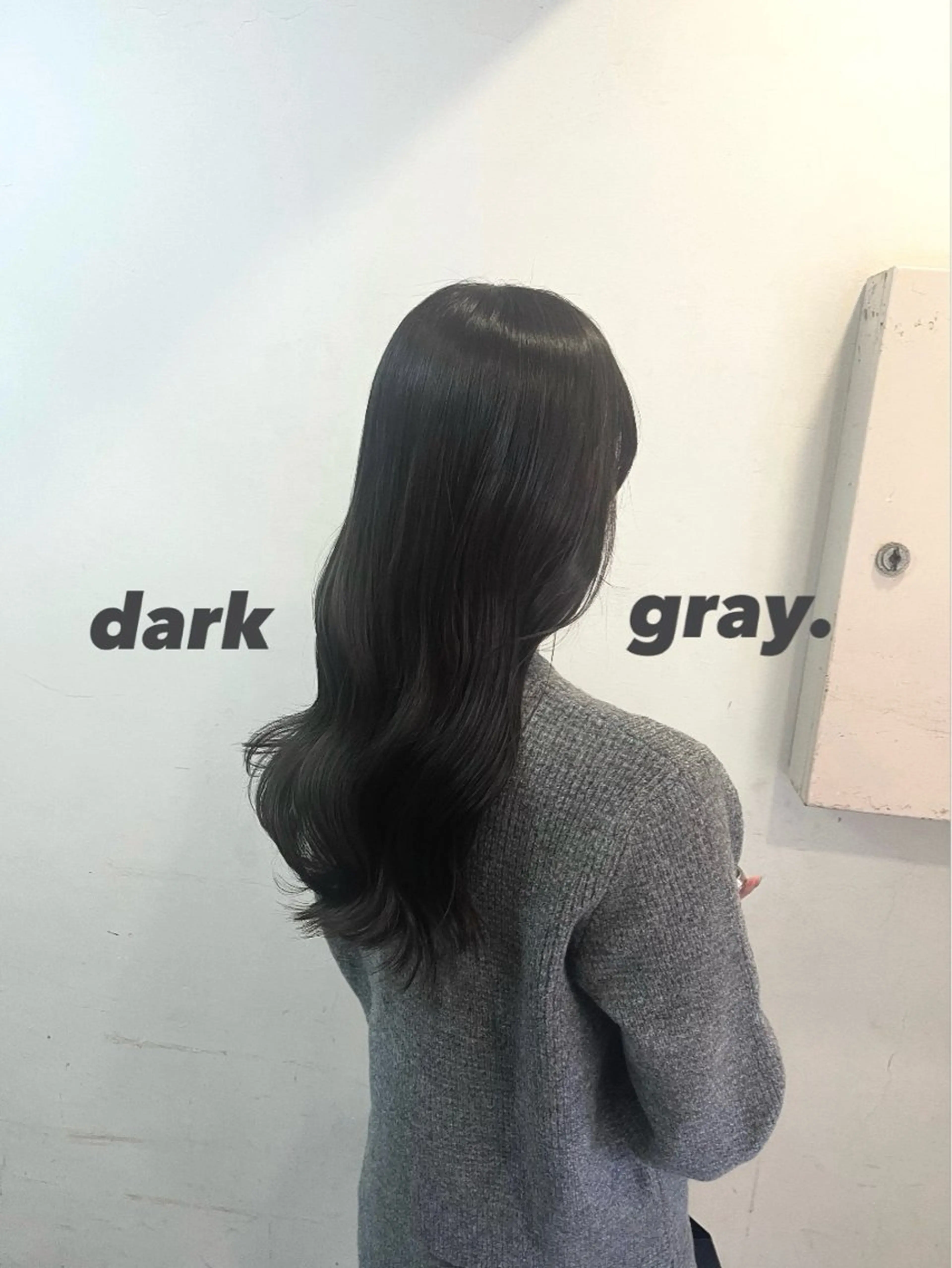 ロング カラー ダークグレー メンズパーマ/ 横浜/佐藤桃香 🦥のヘアスタイル