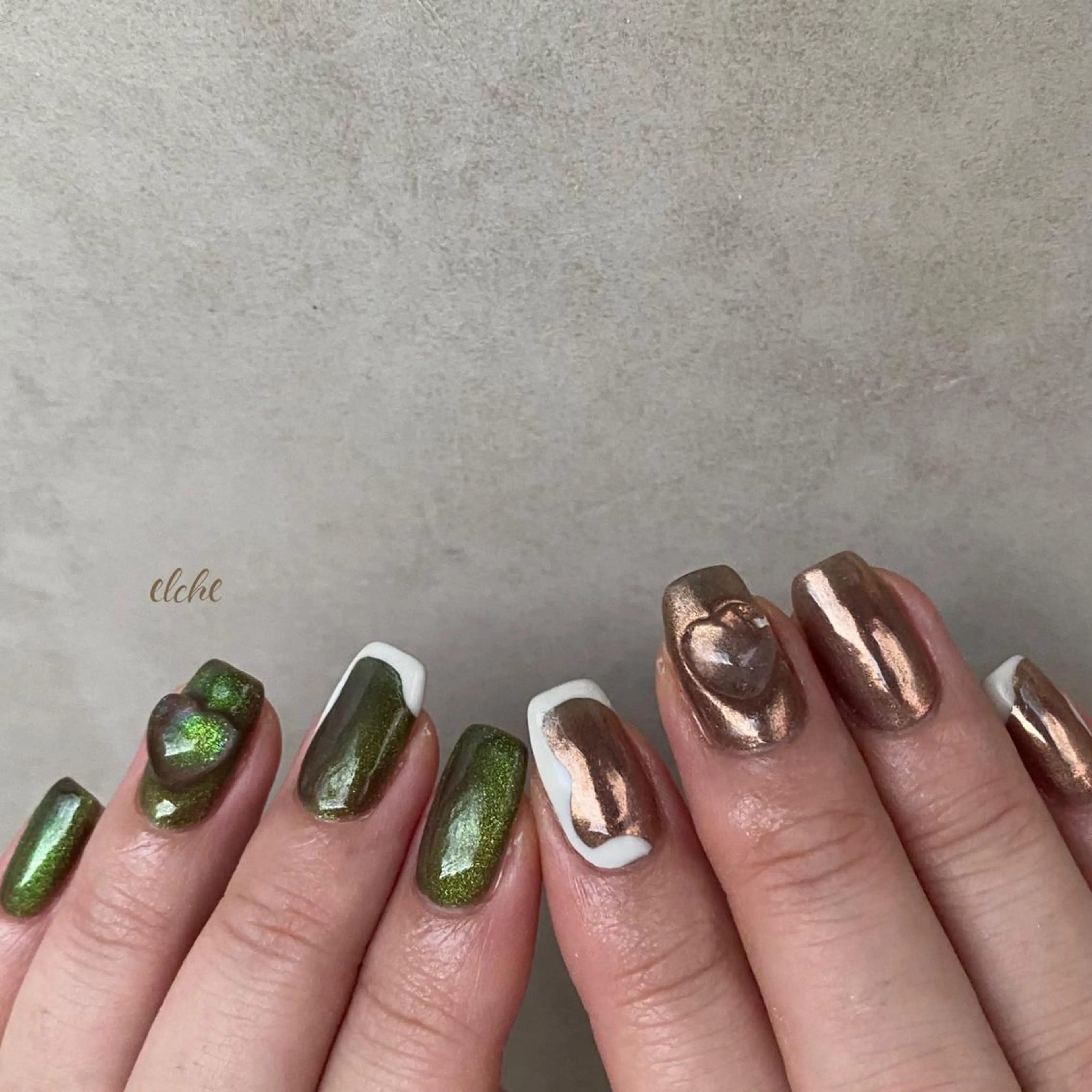 ネイル ハート Rio 𓍼のネイルデザイン