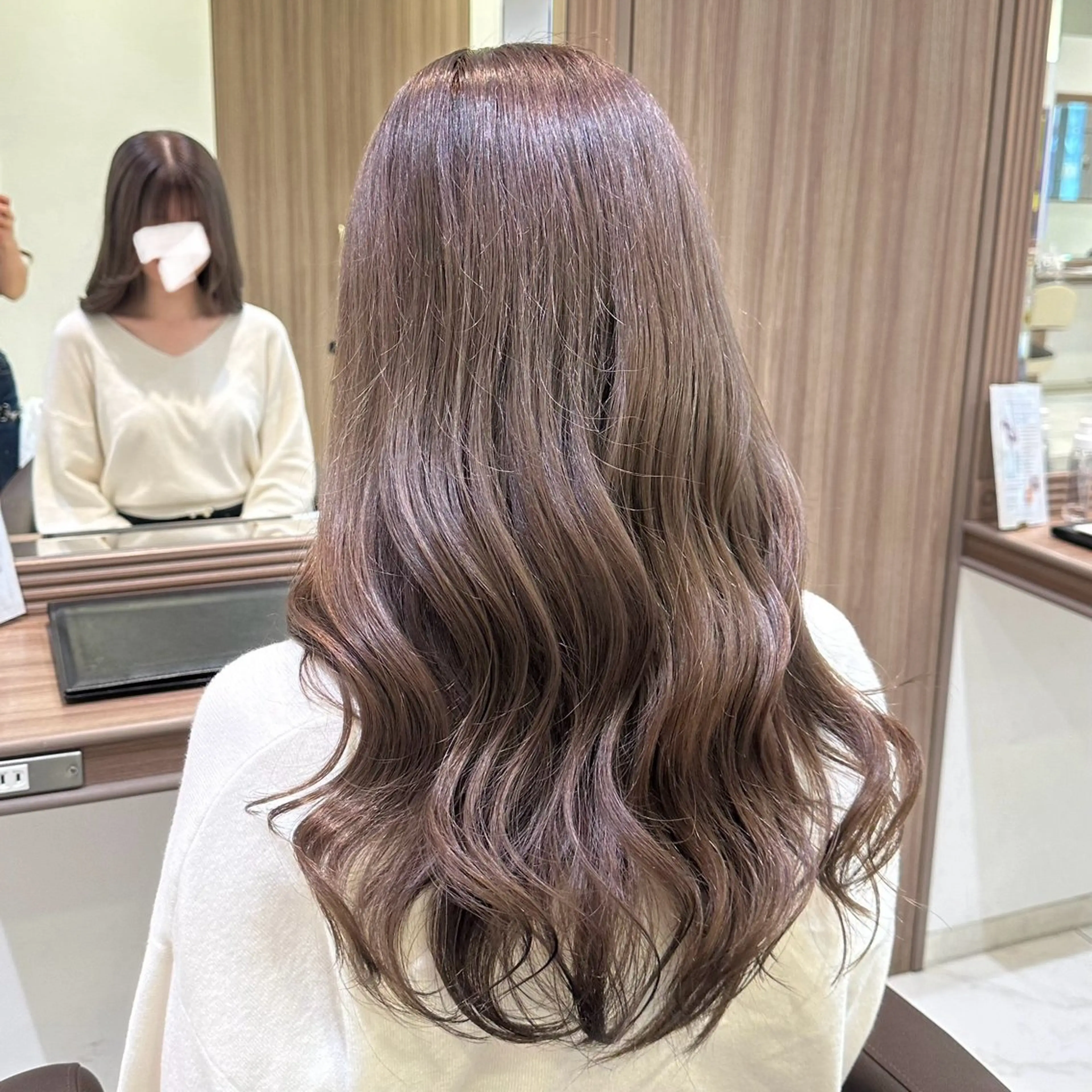 ロング カラー ブリーチ ブリーチなしカラー 𓍯暖色/韓国風 田中沙羅‎𓍯のヘアスタイル